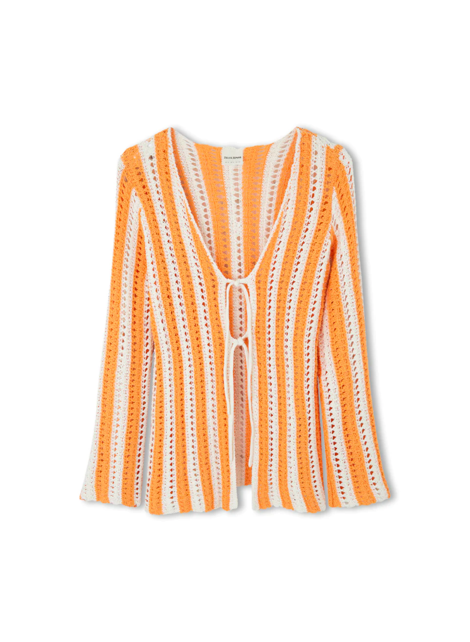 Golden Stripe Cotton Knit Top