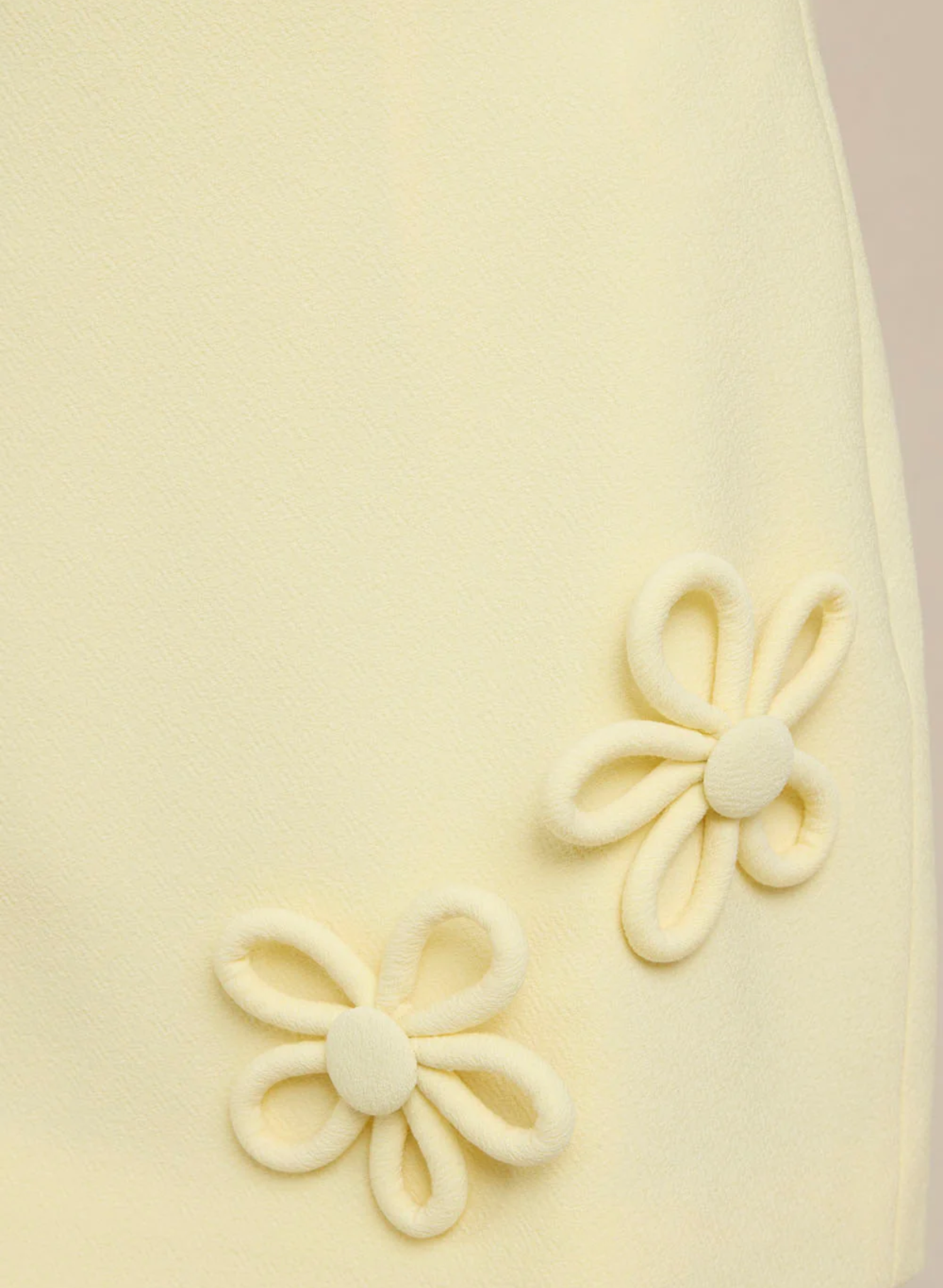 Citrine Mini Skirt - Lemon