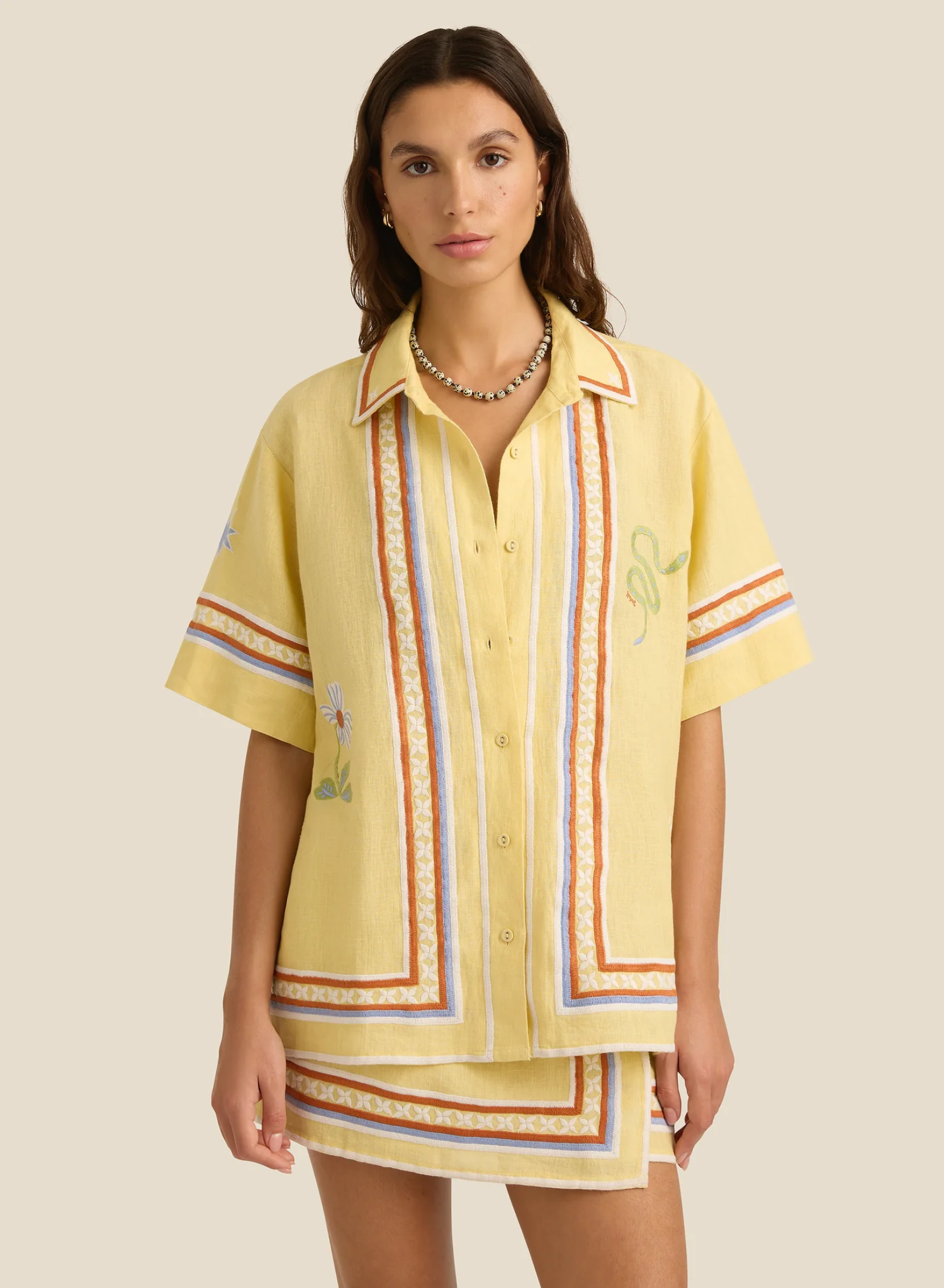 Darcy Shirt - Charm Embroidery