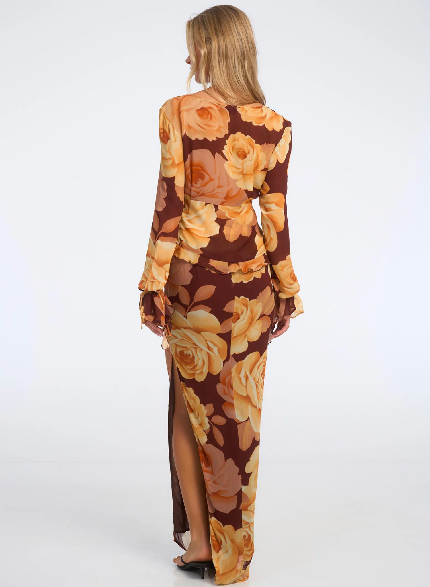 Rosemary Maxi Skirt Maple Floral