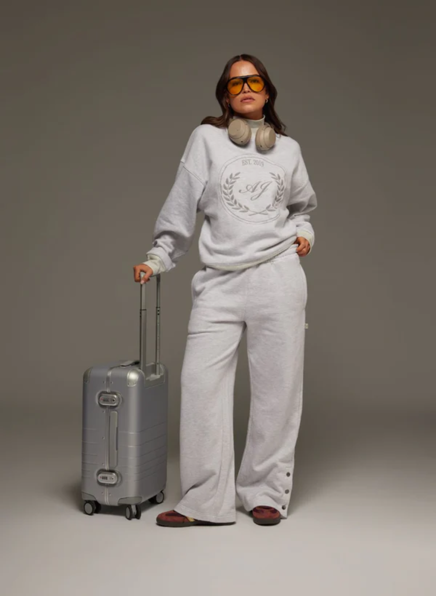 Snap Hem Trackpant in Cloud