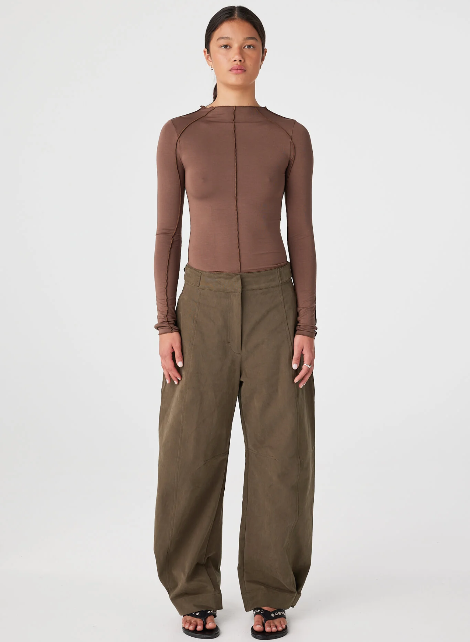 Rowlan Long Sleeve Top - Espresso