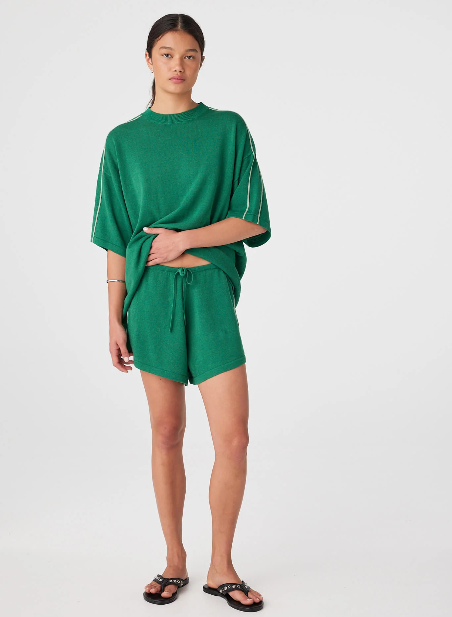 Pippa Oversized Tee - Sea Green