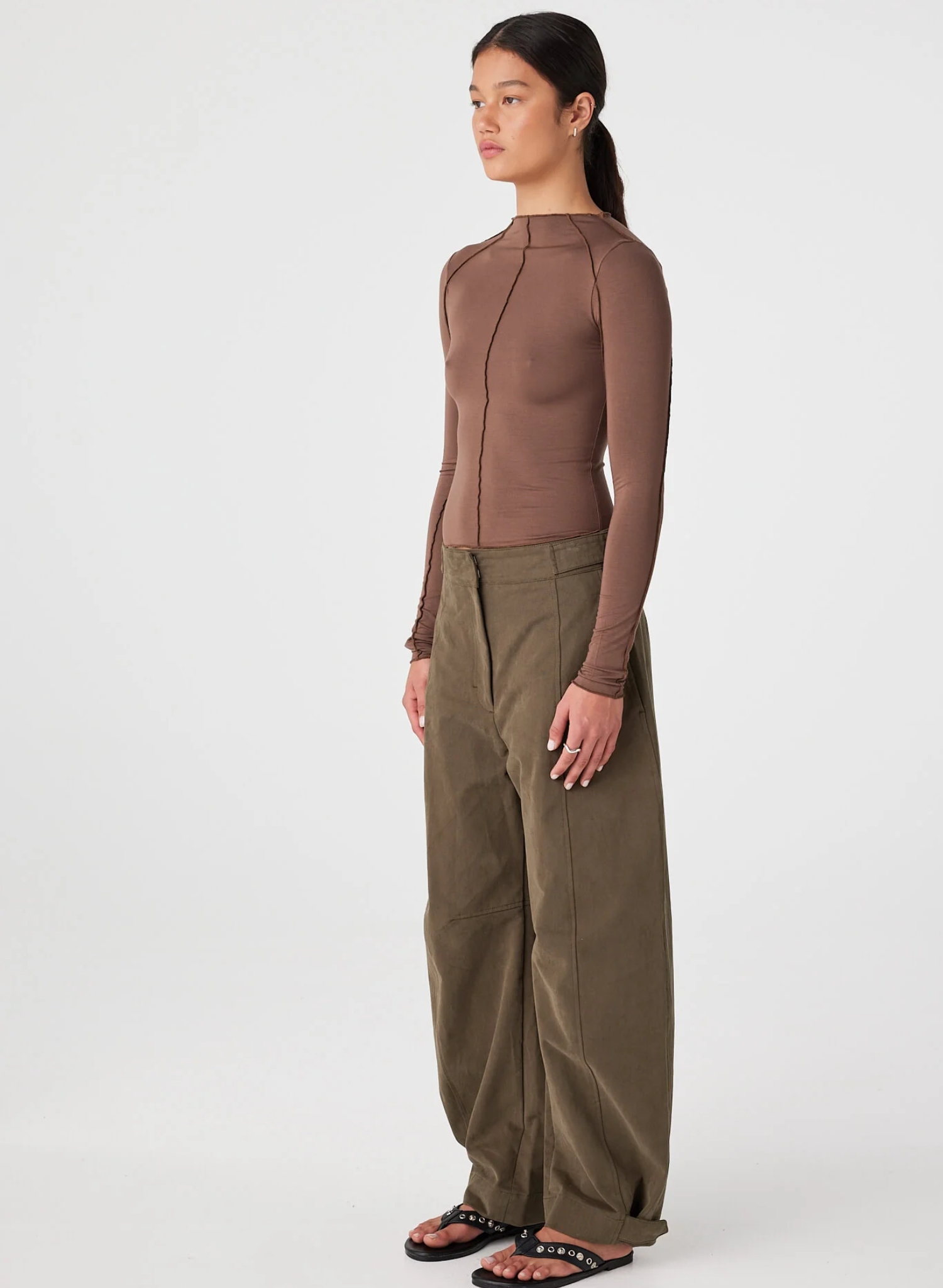 Rowlan Long Sleeve Top - Espresso