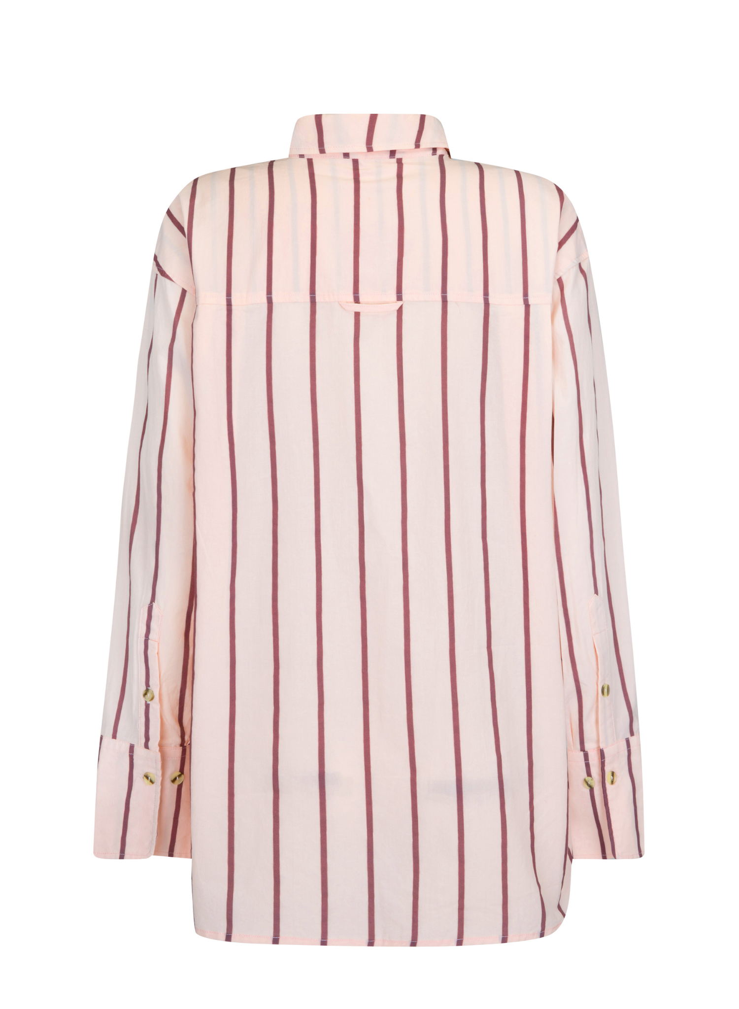 Alpine Cotton Stripe Shirt in Light Blush