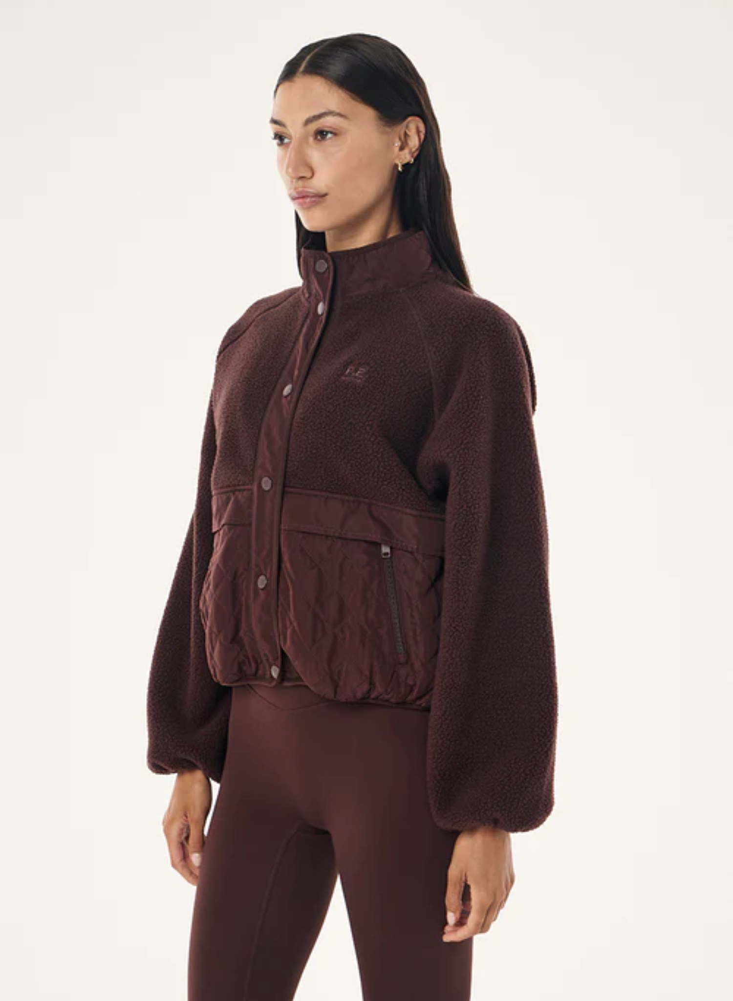 Technique Quilt Jacket - Mahogany