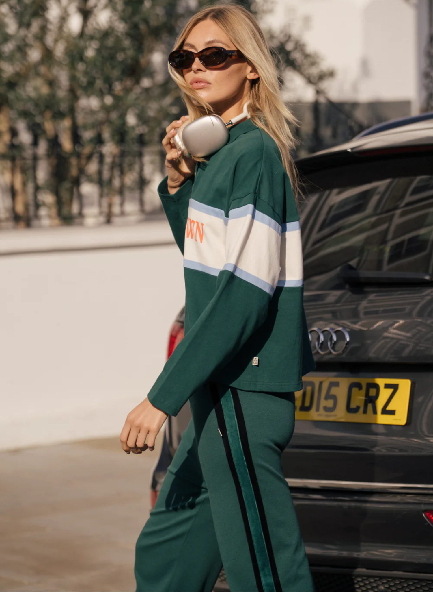 GT Rugby Long Sleeve Polo Shirt in Forest