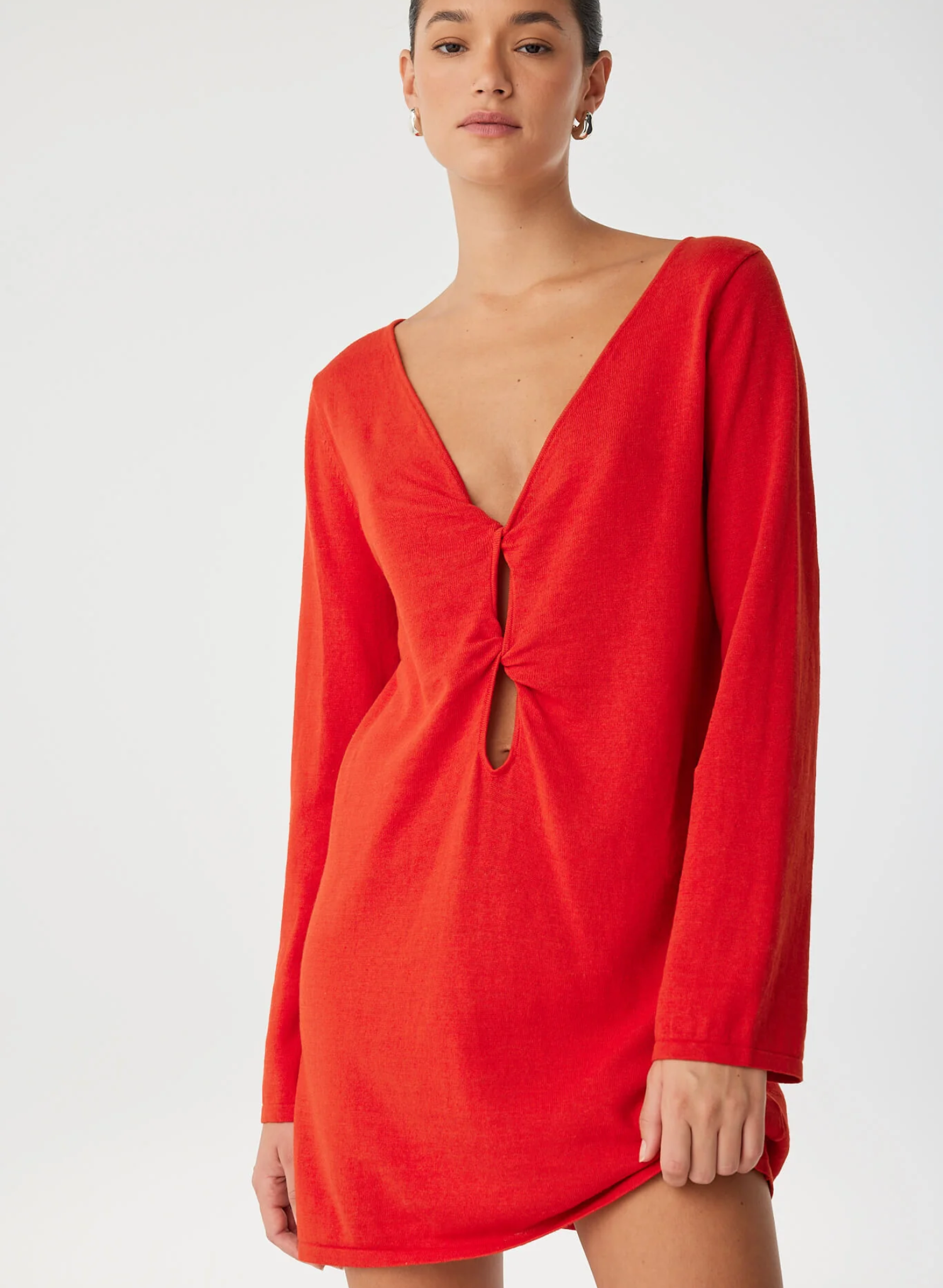 Paloma Dress - Cherry Red