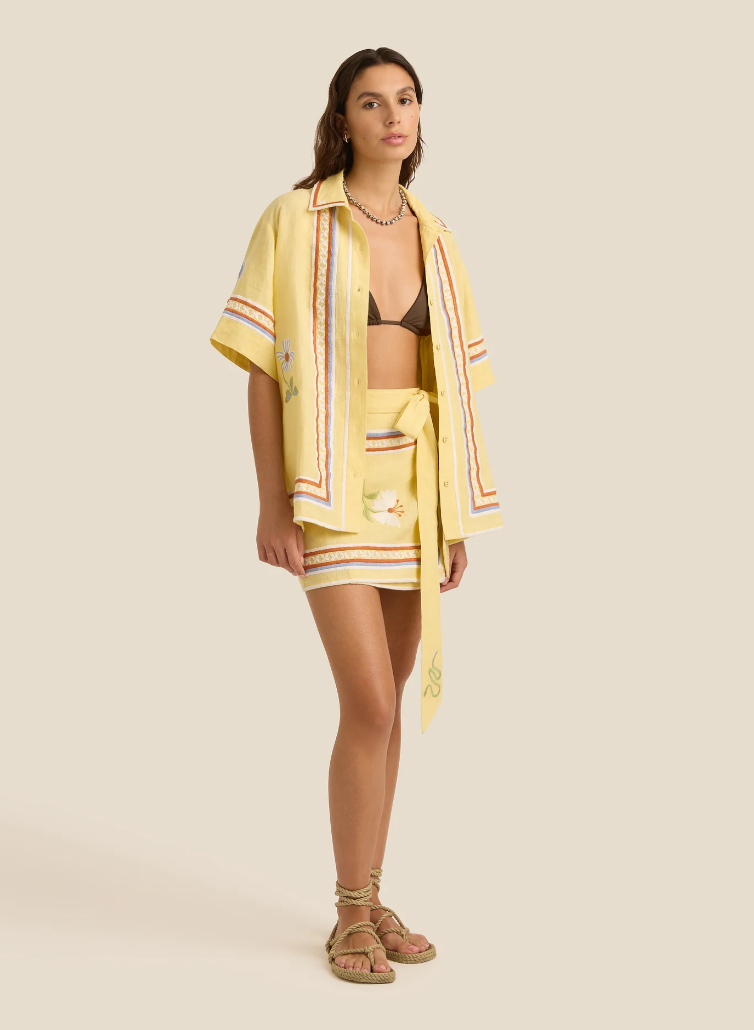 Zuri Mini Skirt - Charm Embroidery