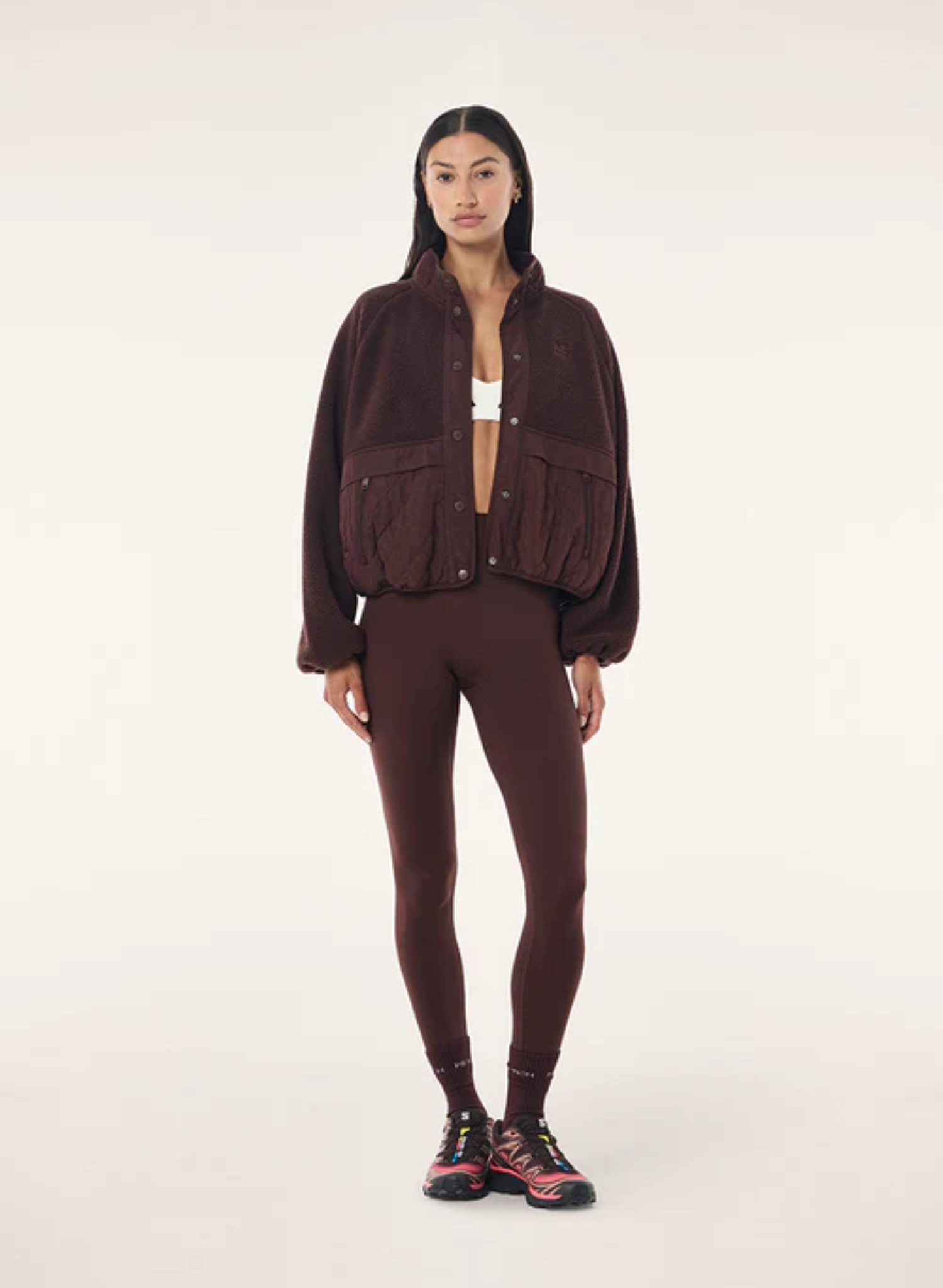 Technique Quilt Jacket - Mahogany