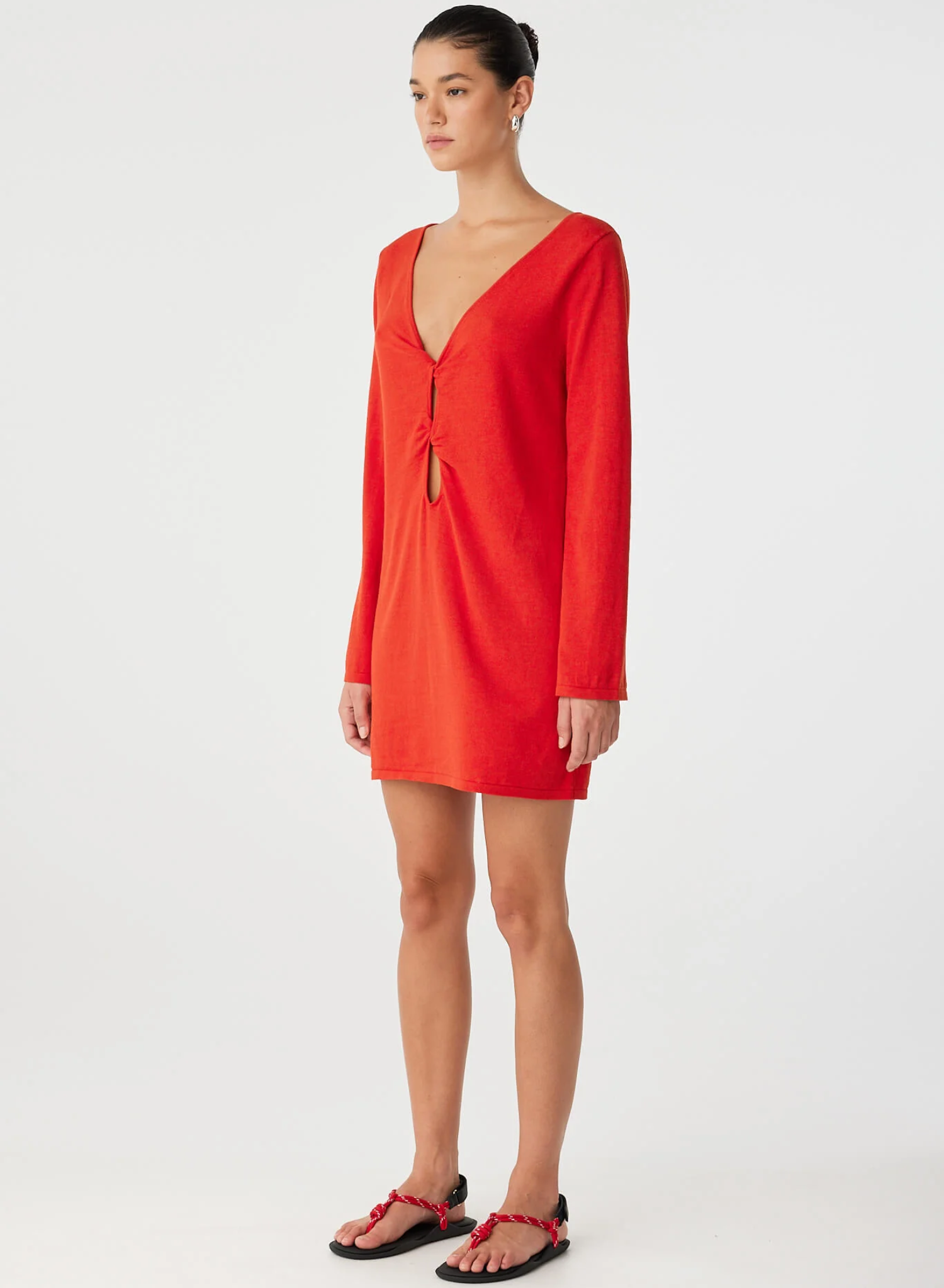 Paloma Dress - Cherry Red