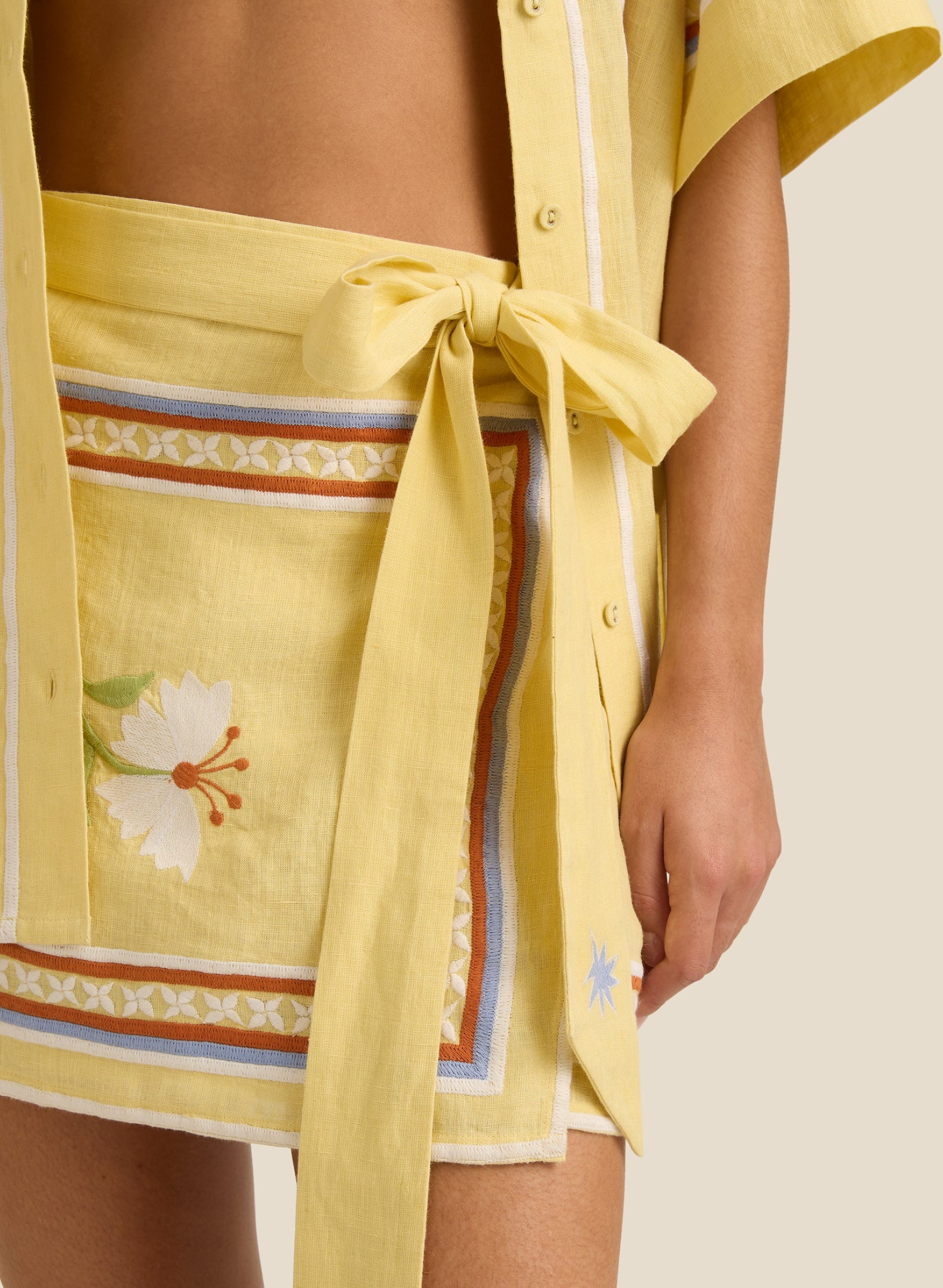 Zuri Mini Skirt - Charm Embroidery