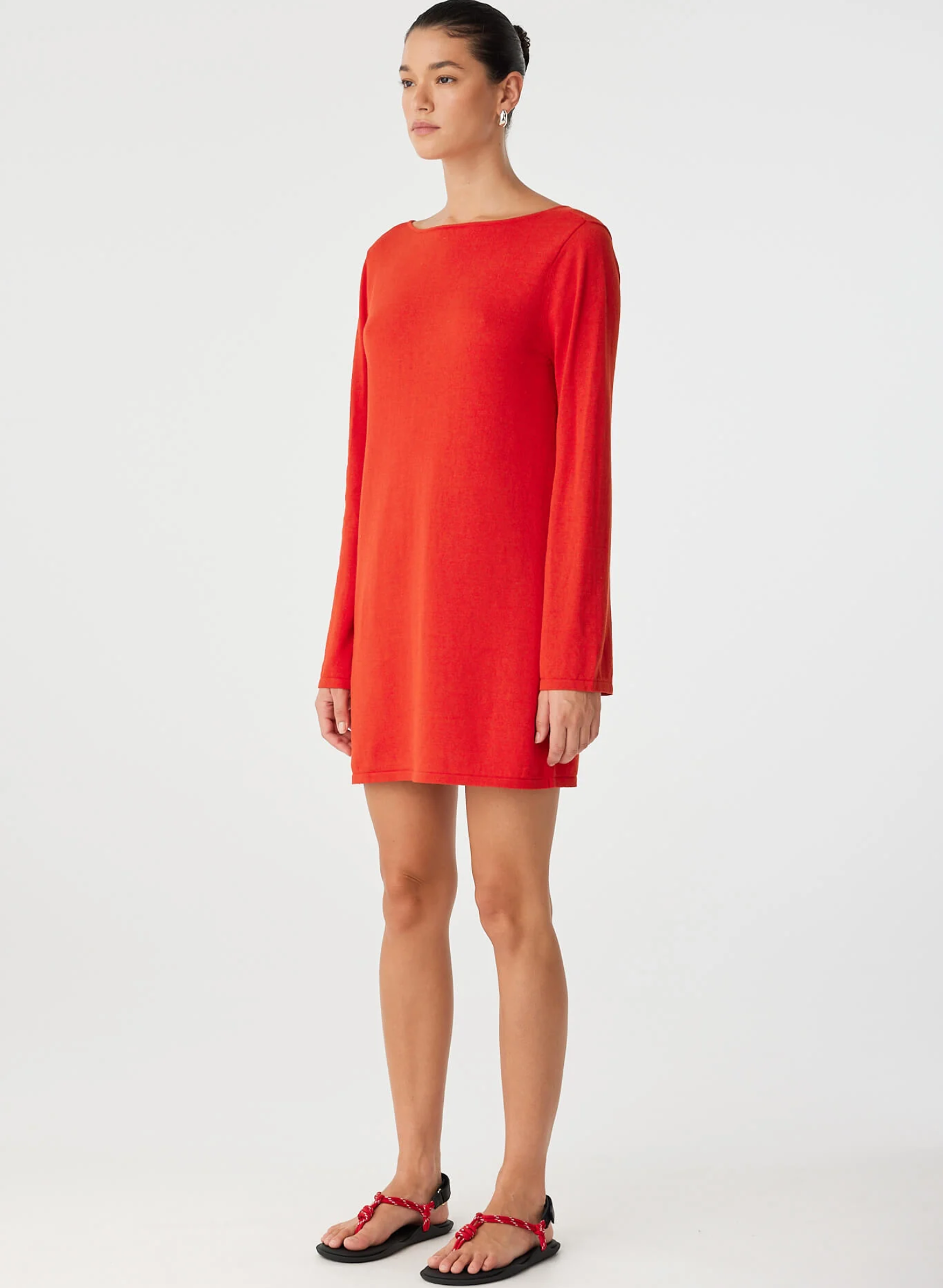 Paloma Dress - Cherry Red