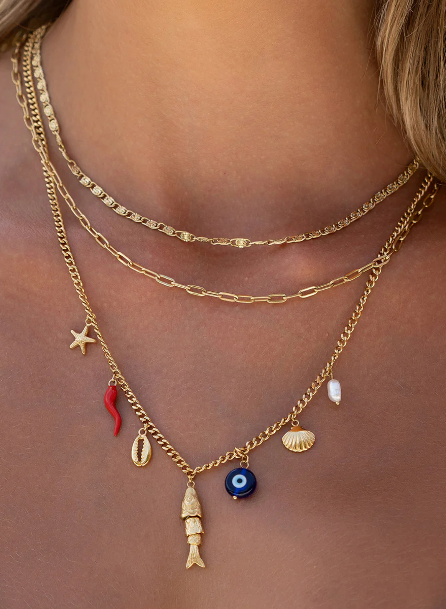 Oceanus	Charm Necklace