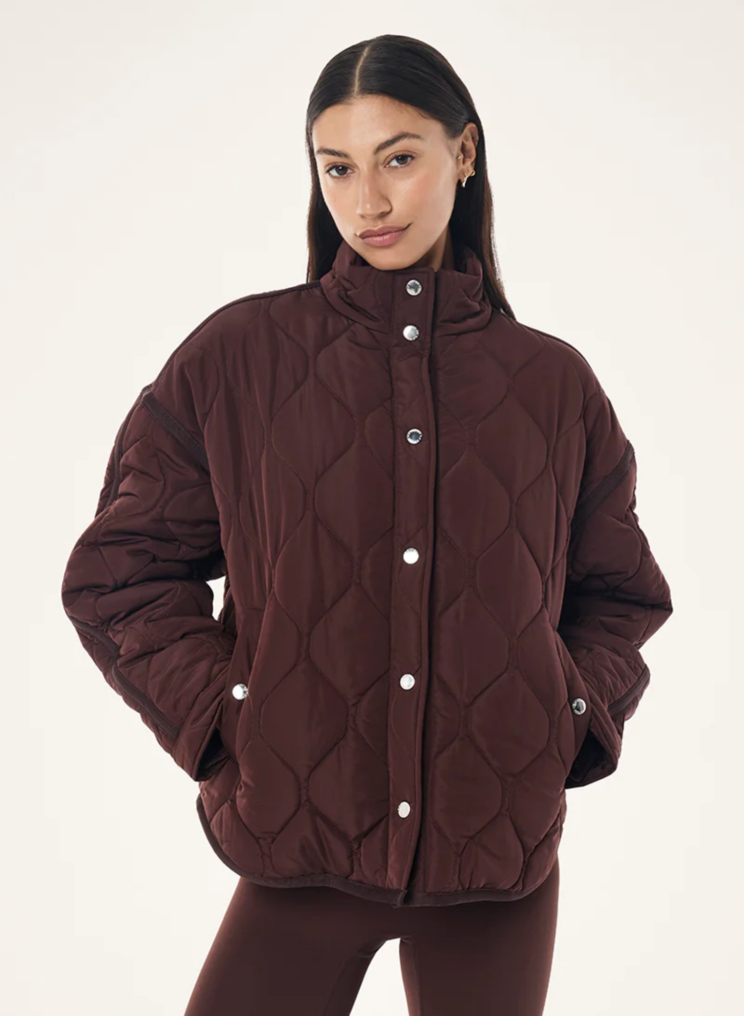 Surge Quilt Jacket - Mahogany