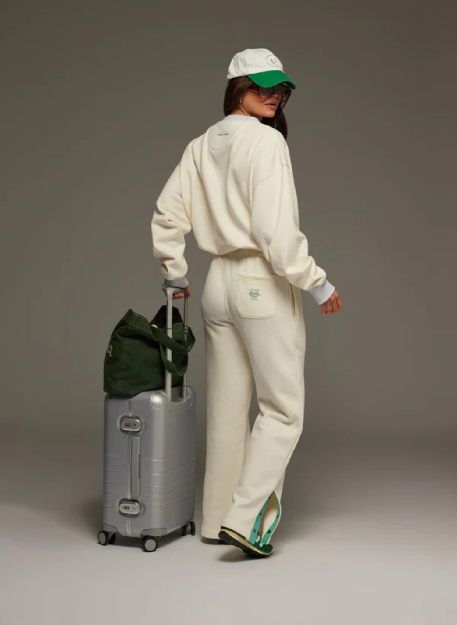 Snap Hem Trackpant in Coconut