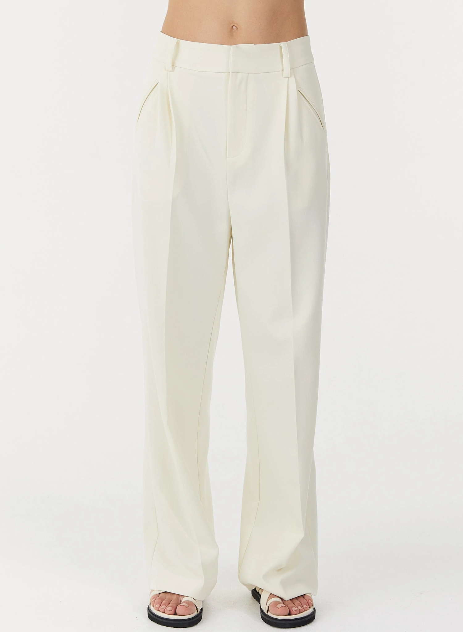 Skyline Tailored Trousers - Cream