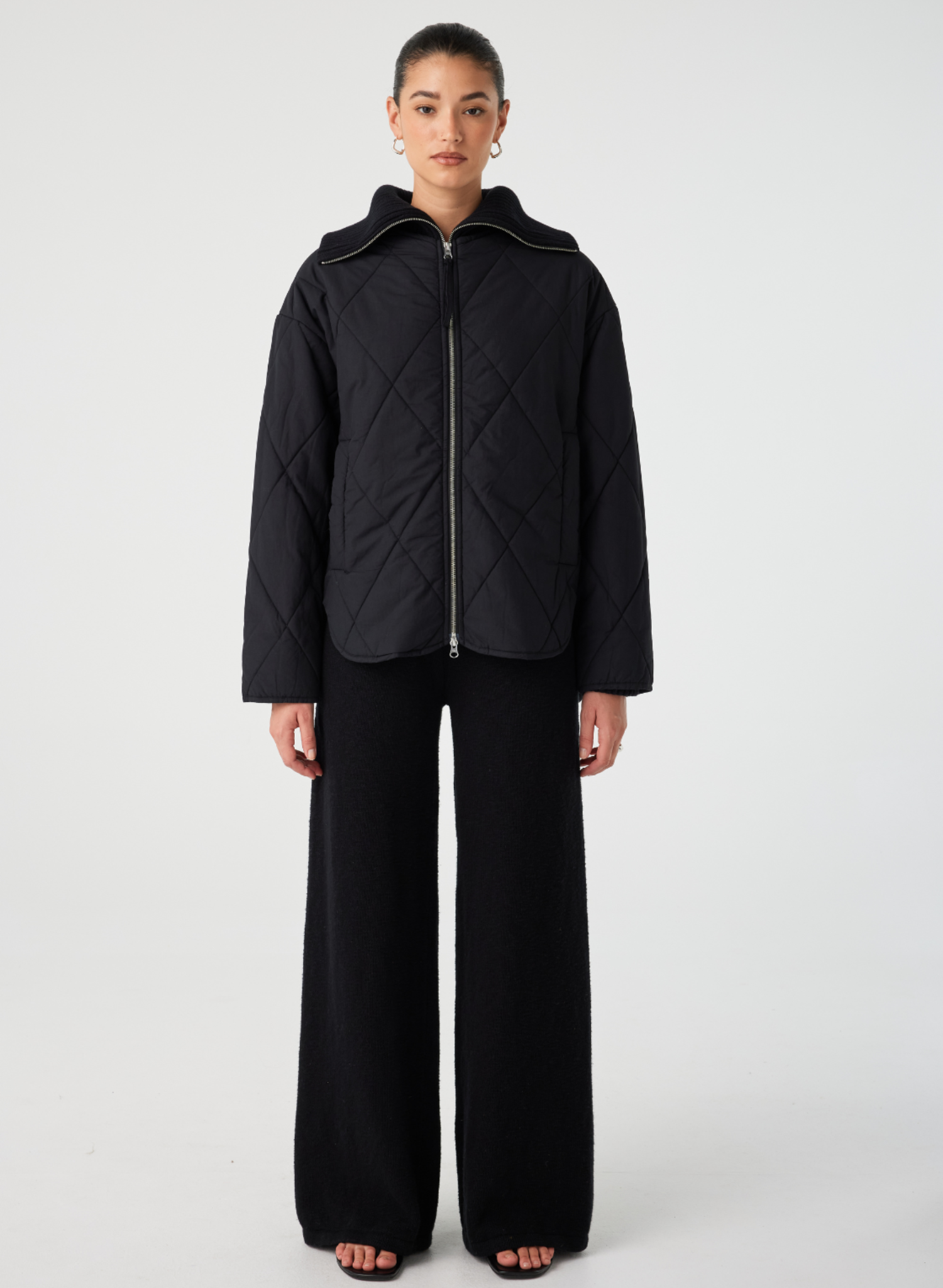 Reece Quilted Jacket - Black