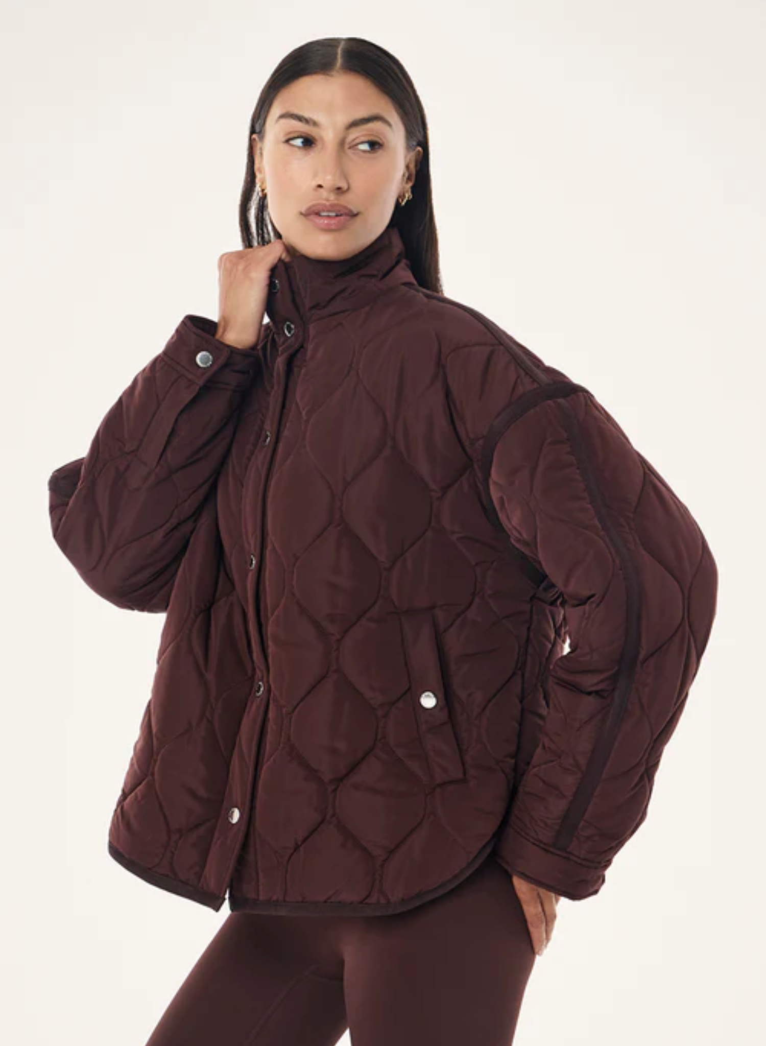 Surge Quilt Jacket - Mahogany