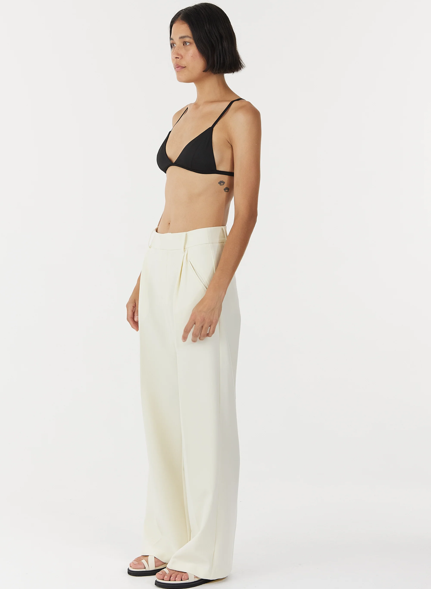 Skyline Tailored Trousers - Cream