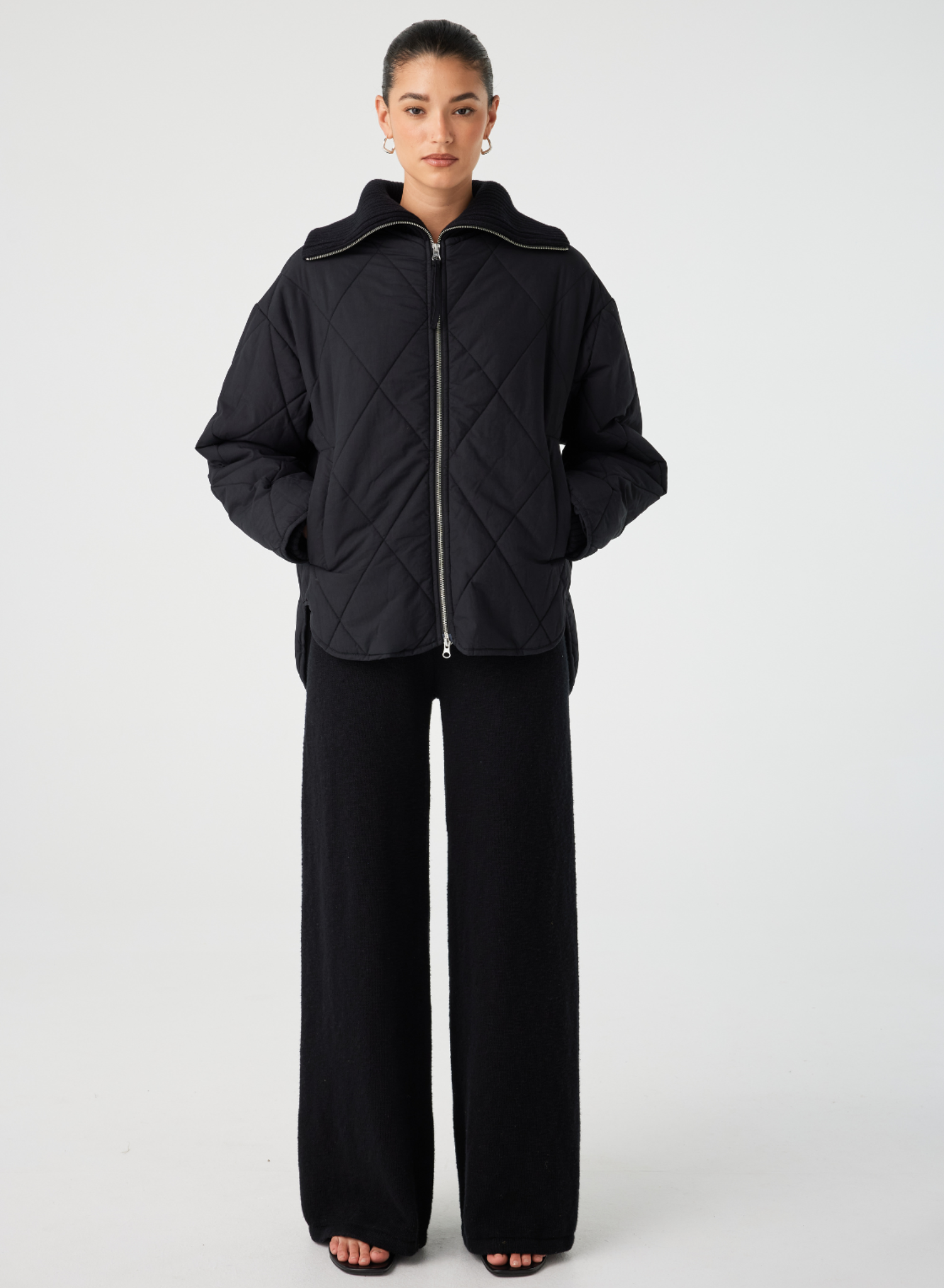 Reece Quilted Jacket - Black