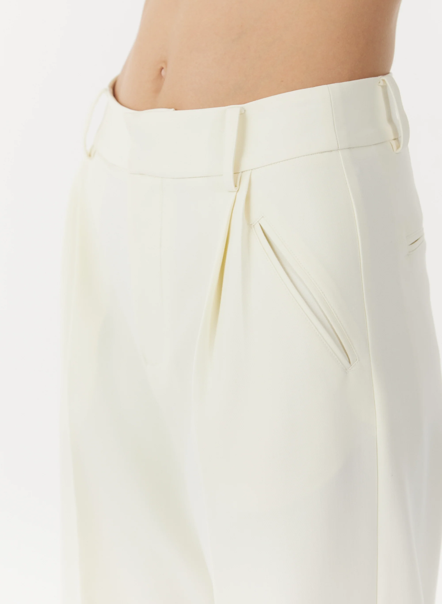 Skyline Tailored Trousers - Cream