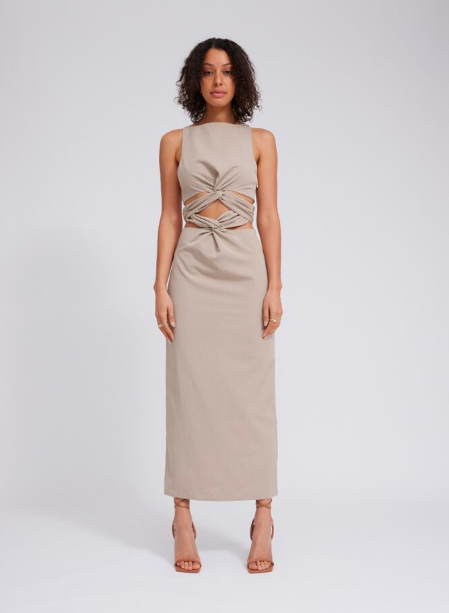 Safiya Dress in Ecru