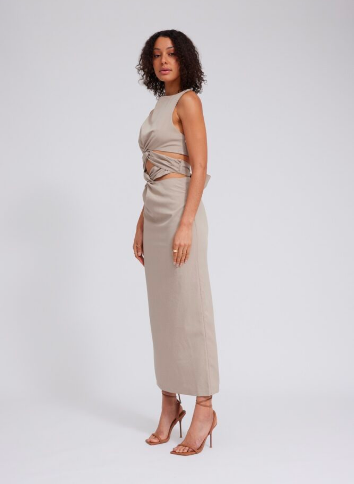 Safiya Dress in Ecru