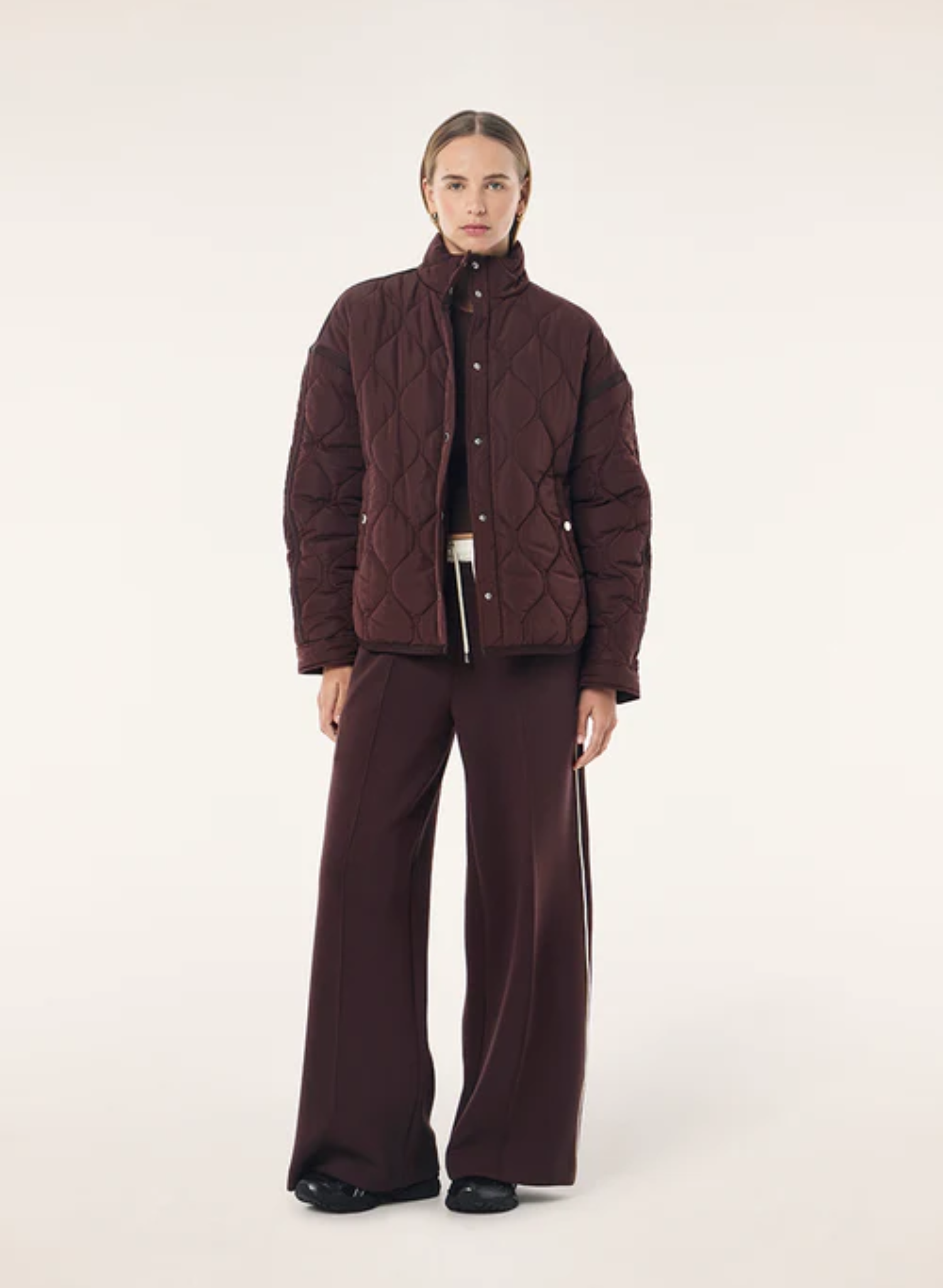Surge Quilt Jacket - Mahogany