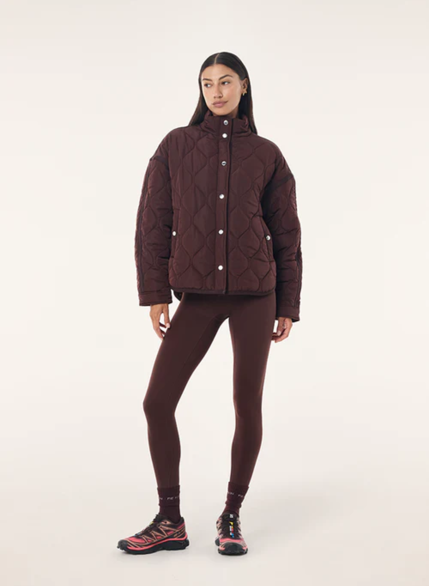 Surge Quilt Jacket - Mahogany