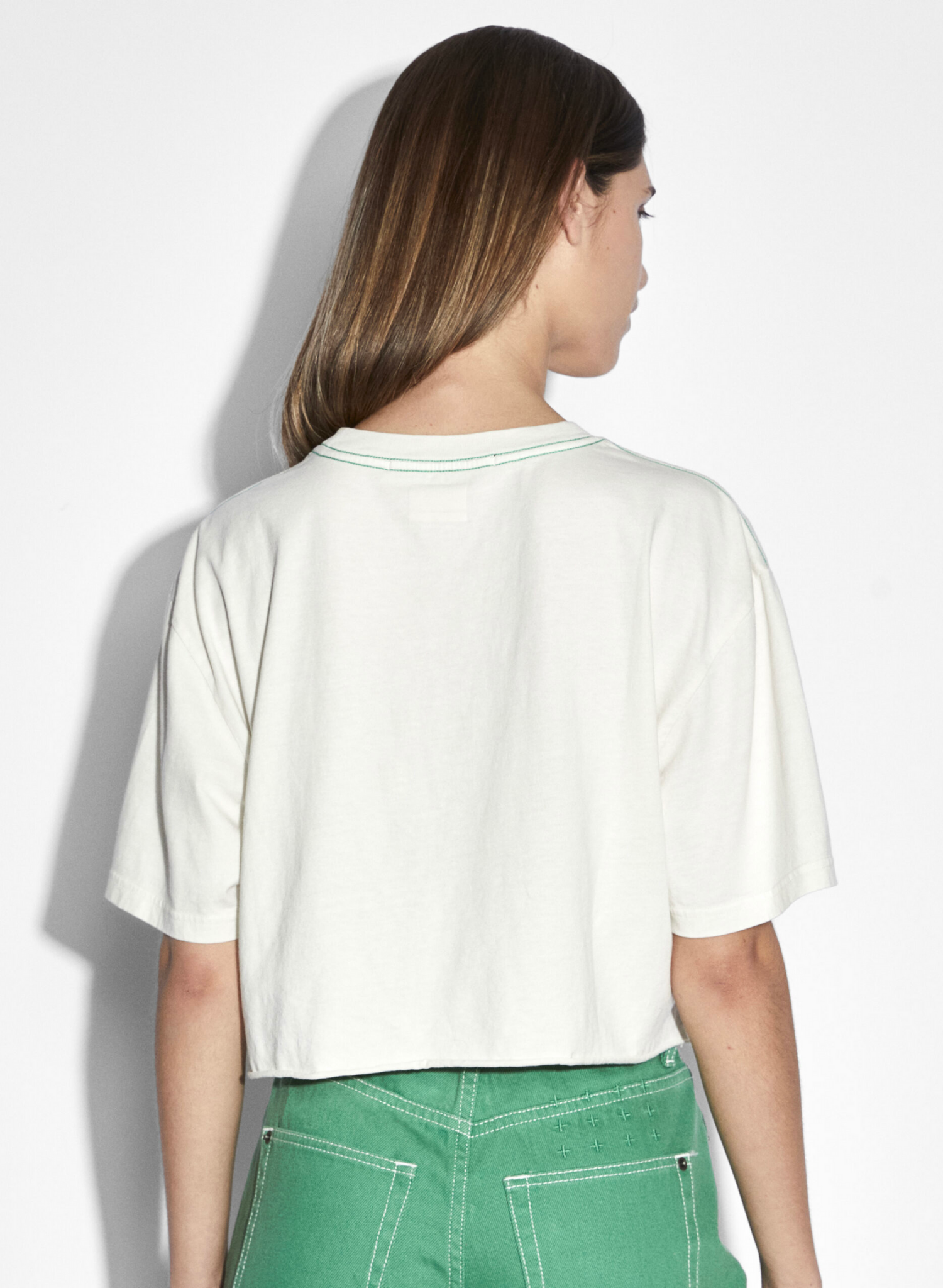 Sott Cropped Oh G Tee in Bleach