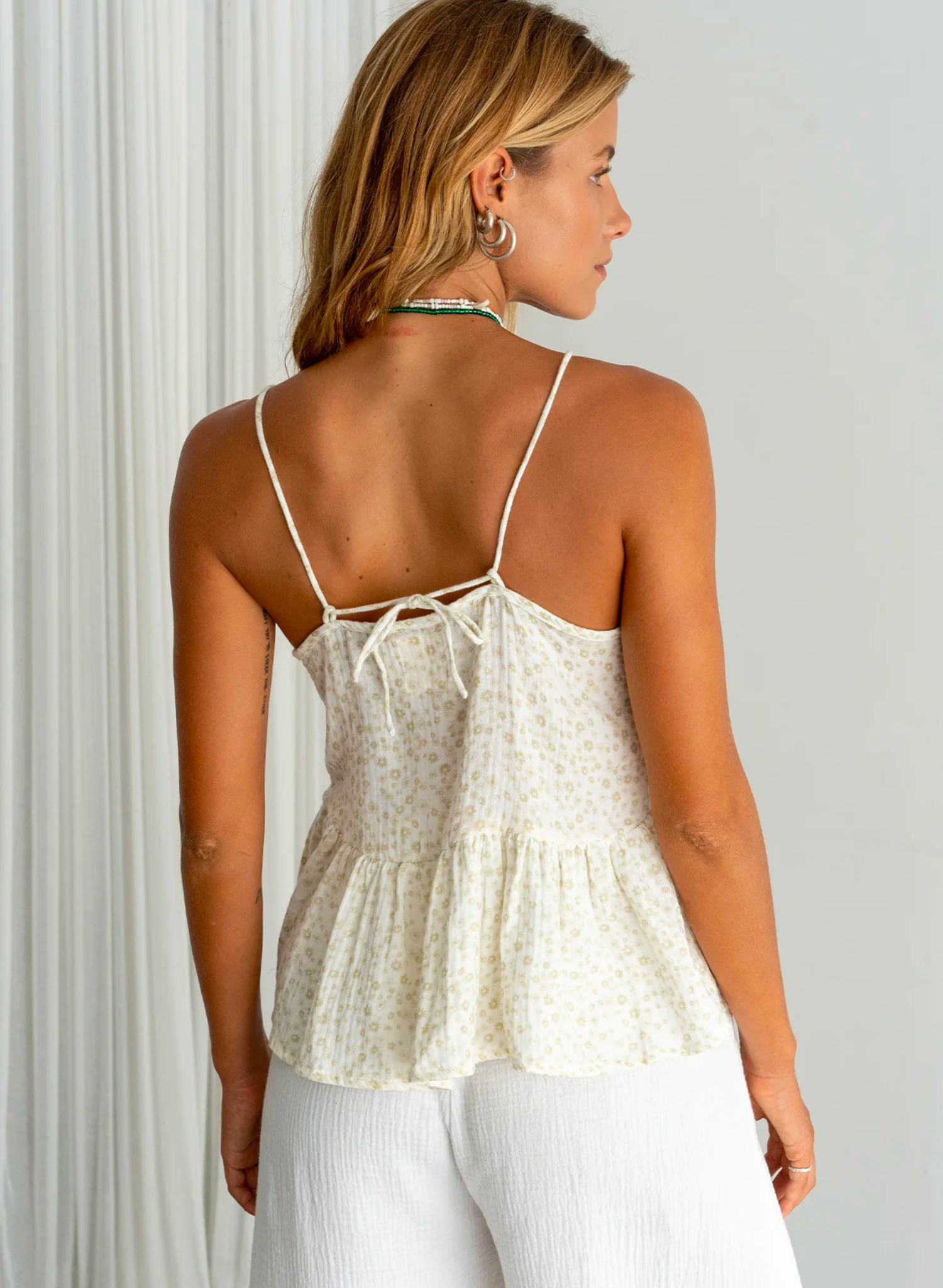 Summer Strappy Floral Top