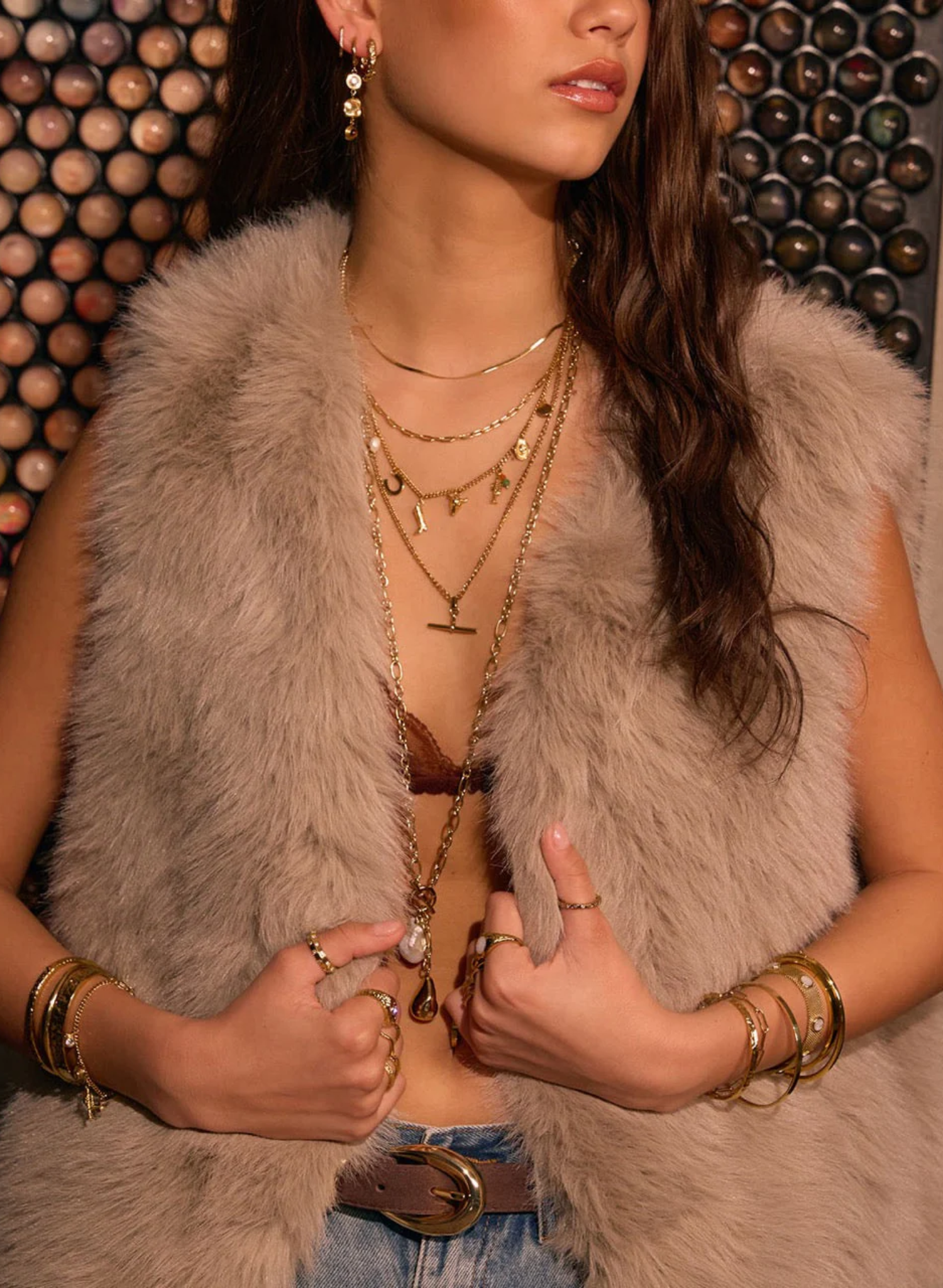 Rodeo Gold Charm Necklace