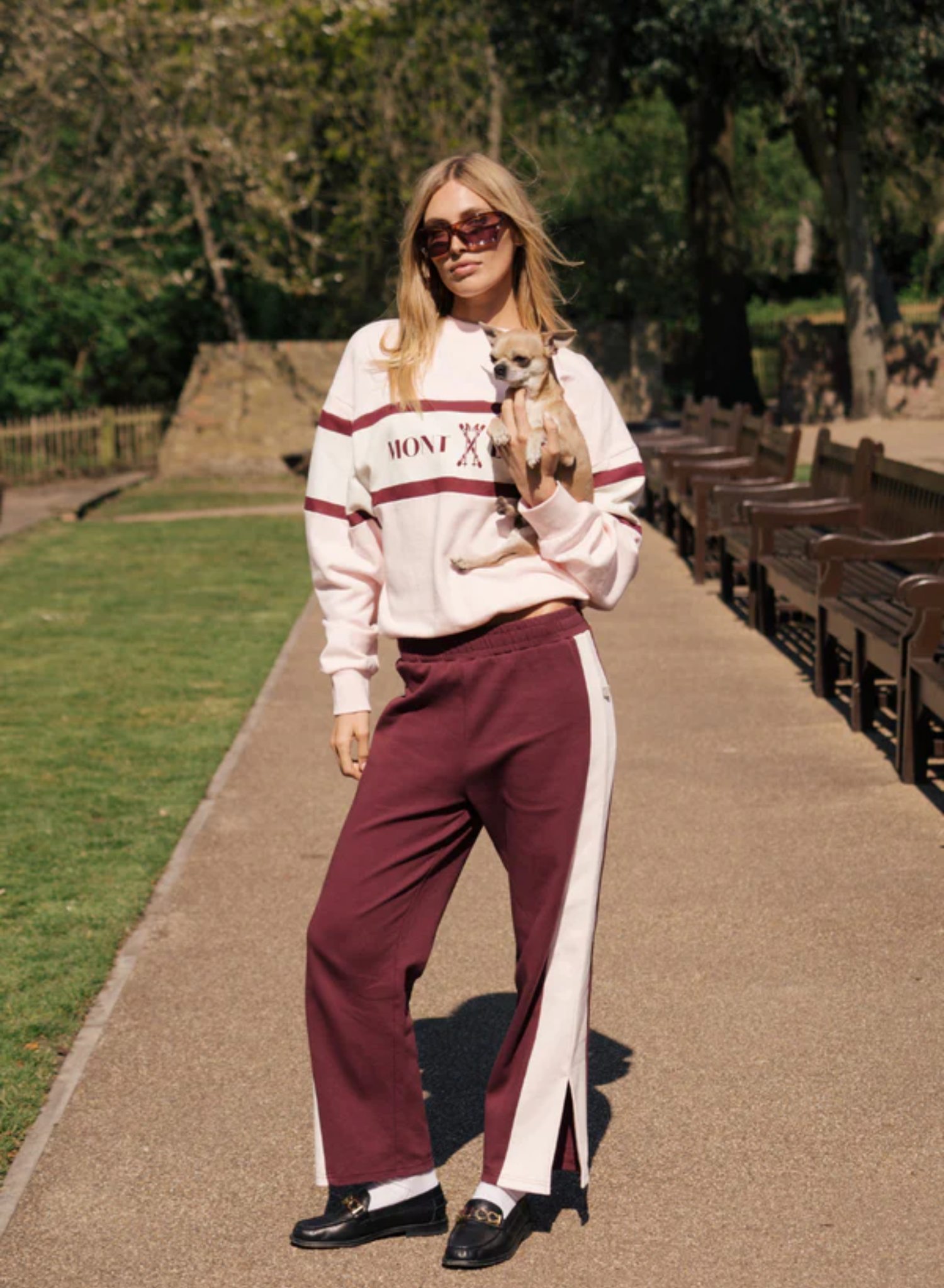 Saint Germain Knit Pant in Red Wine