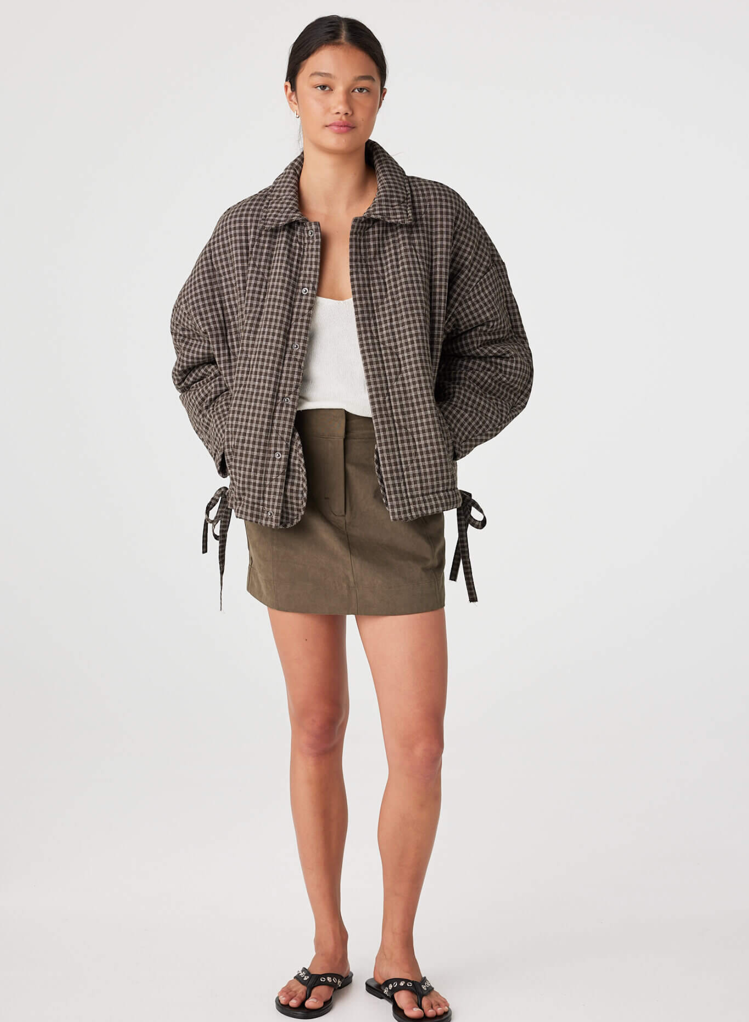 Matteo Jacket - Espresso Check