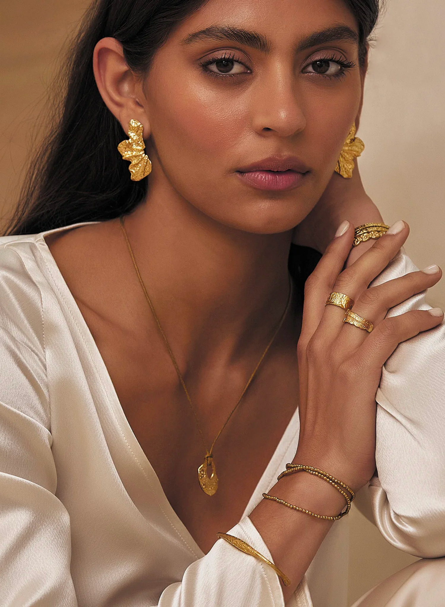 Stassia Gold Earrings