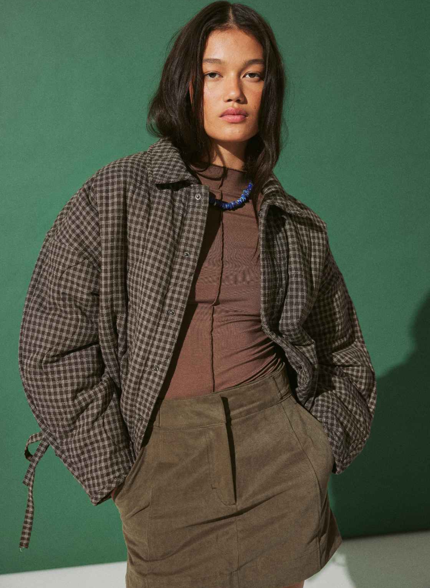 Matteo Jacket - Espresso Check