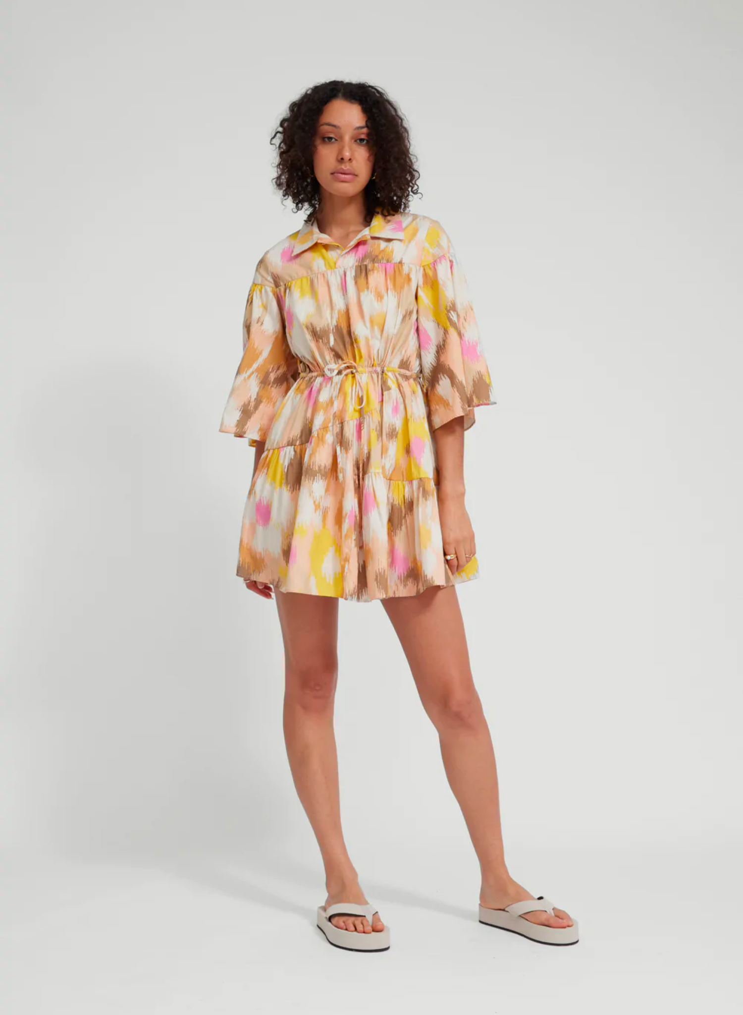 Imogen Dress in Floral Blur