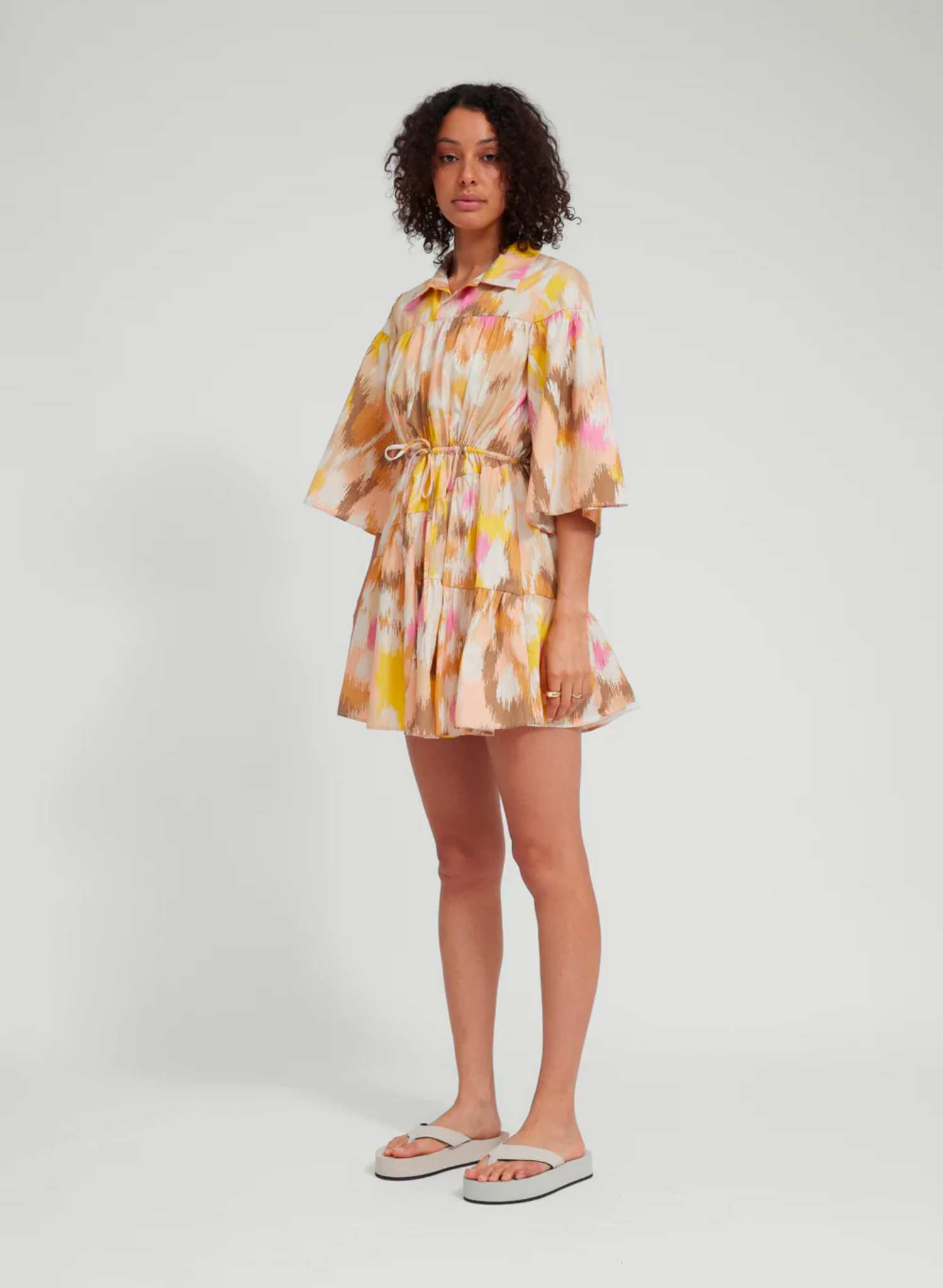 Imogen Dress in Floral Blur