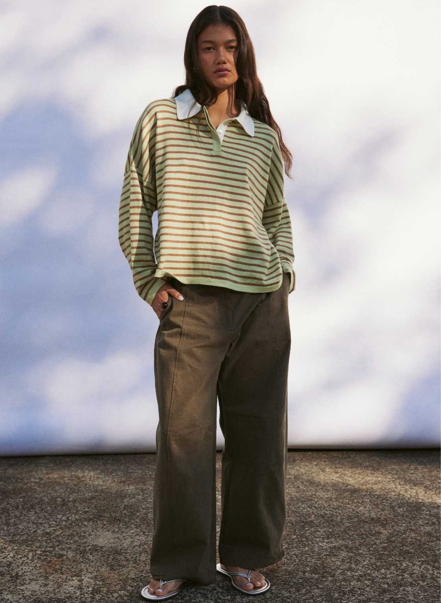 Rayne Knit Jersey - Celery & Pecan