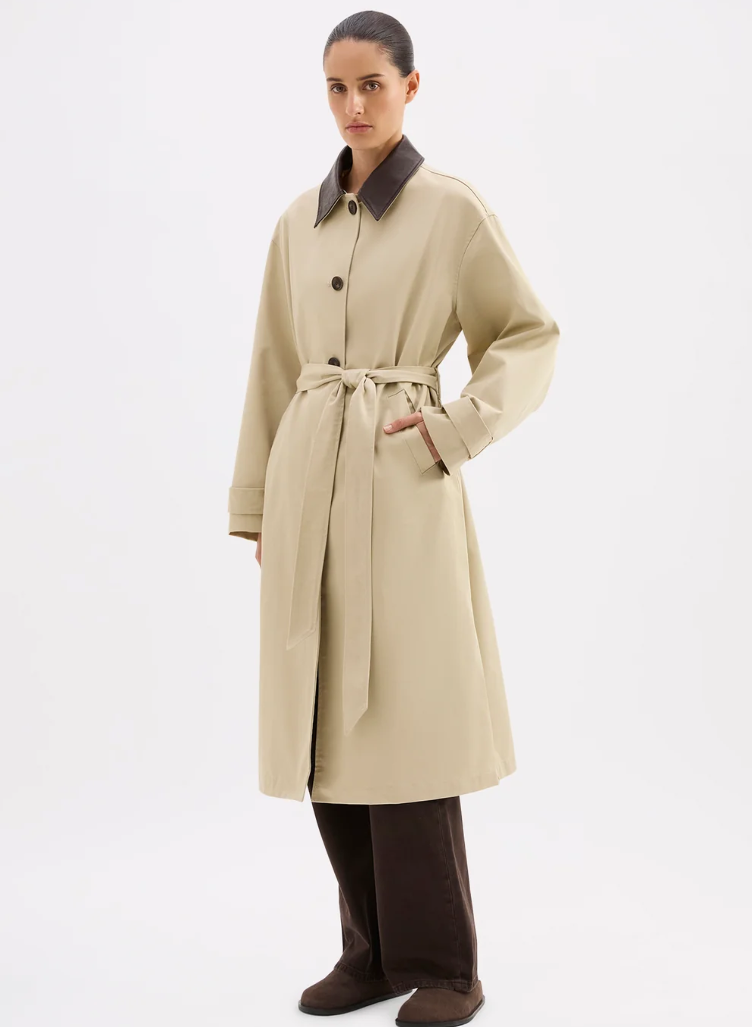 Vanita Car Coat - Fawn