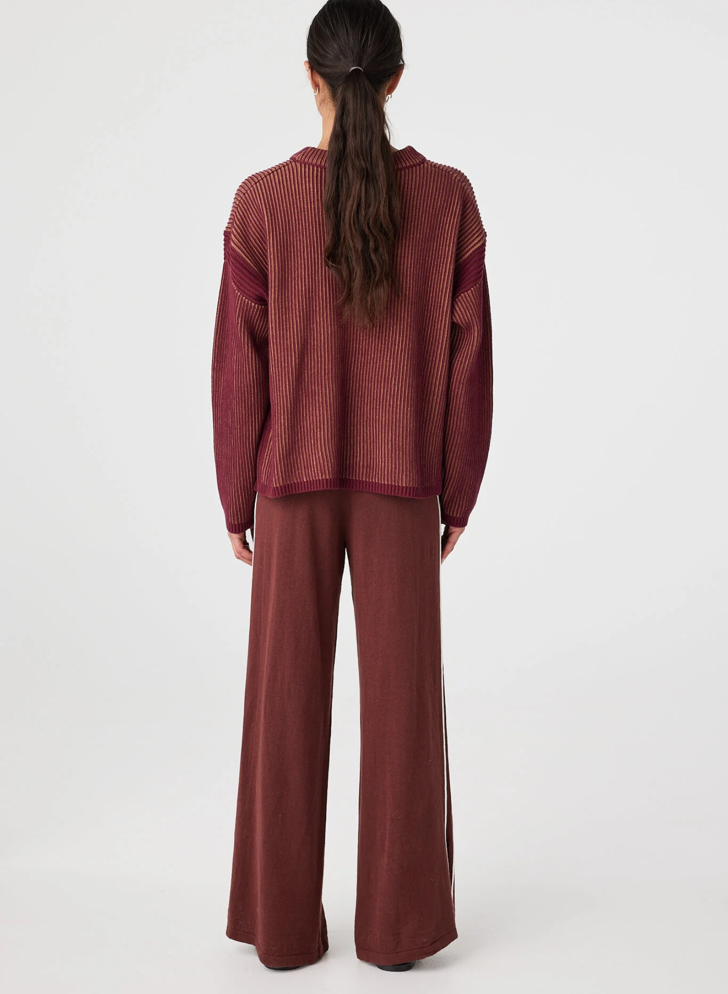 Josie Sweater | Merlot & Pecan