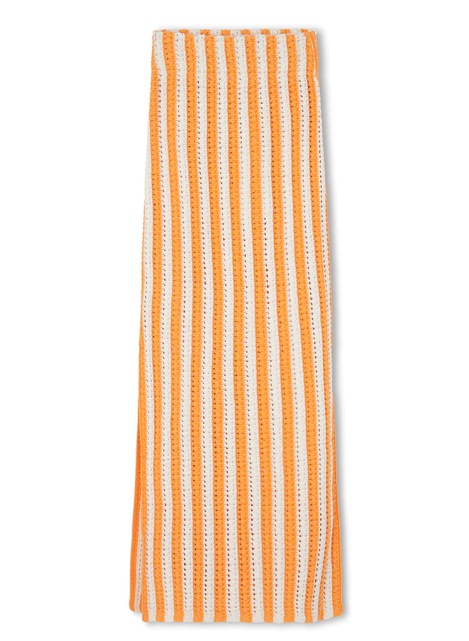 Golden Stripe Cotton Knit Skirt