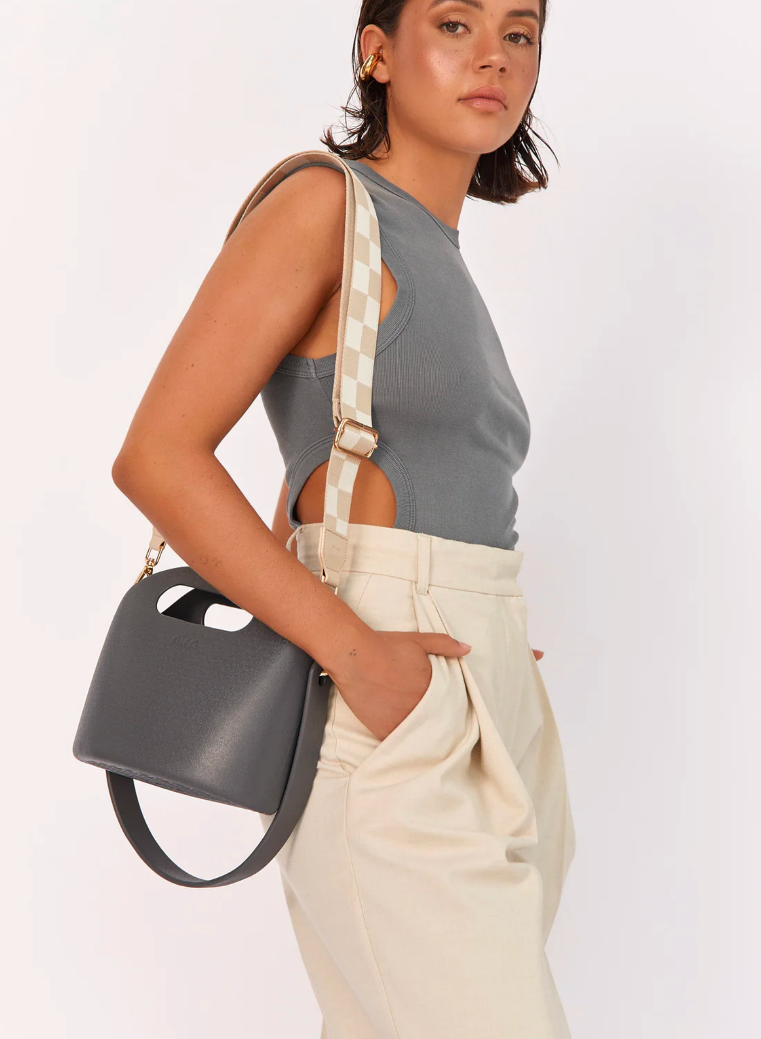 Shoulder Strap - Creme Check