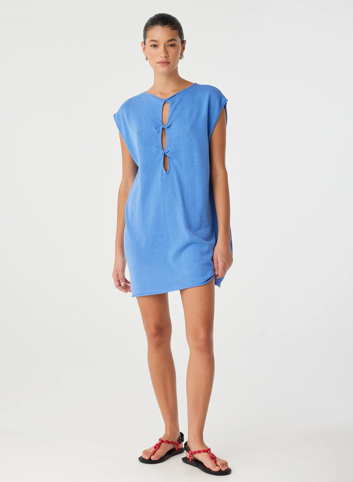 Pala Reversible Mini Dress - Pacific Blue