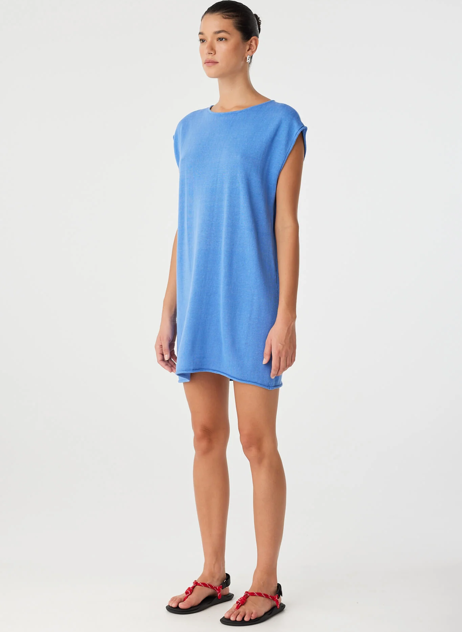 Pala Reversible Mini Dress - Pacific Blue