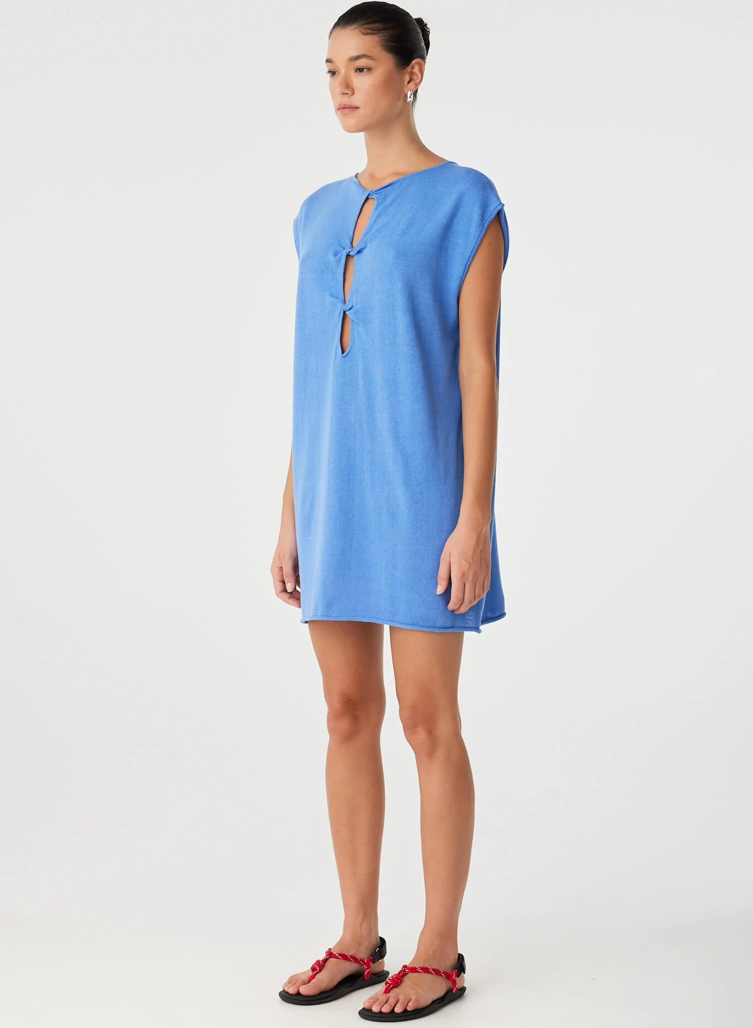 Pala Reversible Mini Dress - Pacific Blue