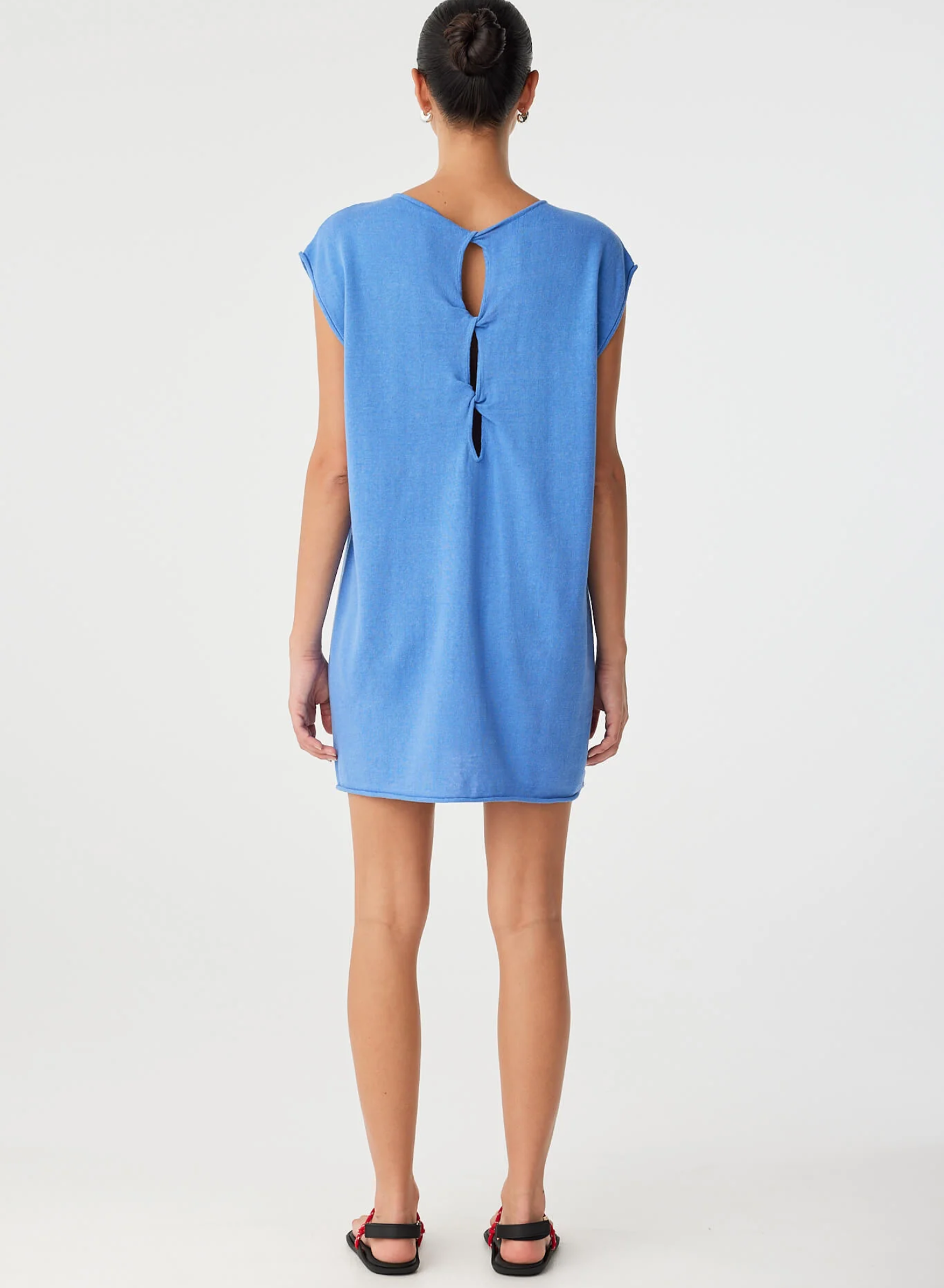 Pala Reversible Mini Dress - Pacific Blue