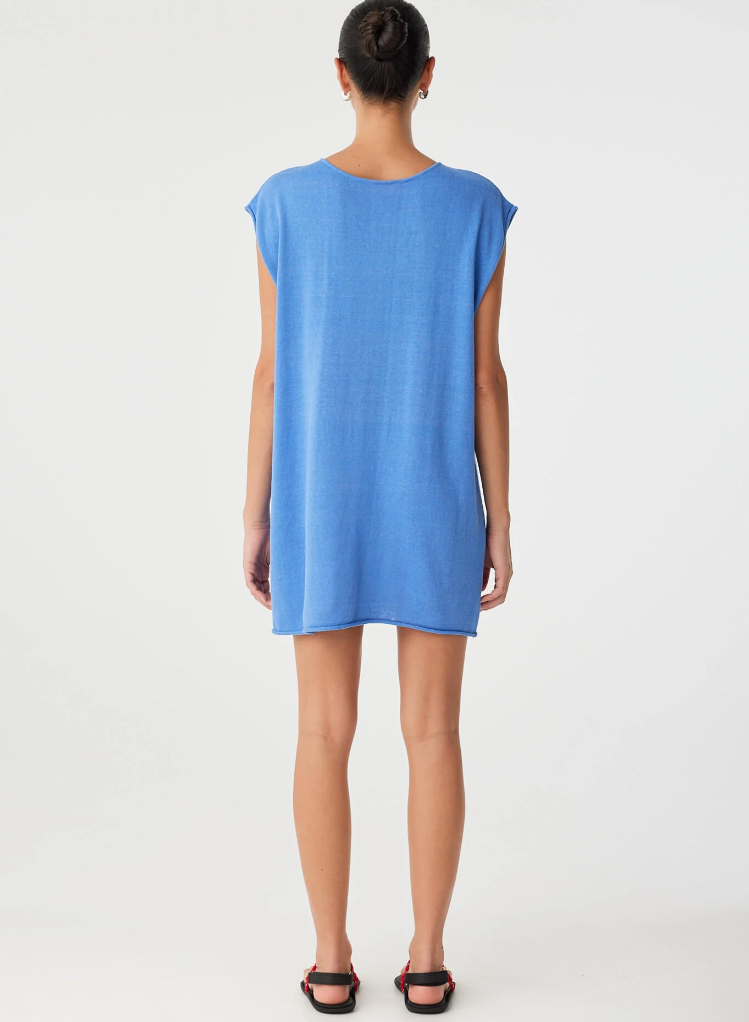 Pala Reversible Mini Dress - Pacific Blue