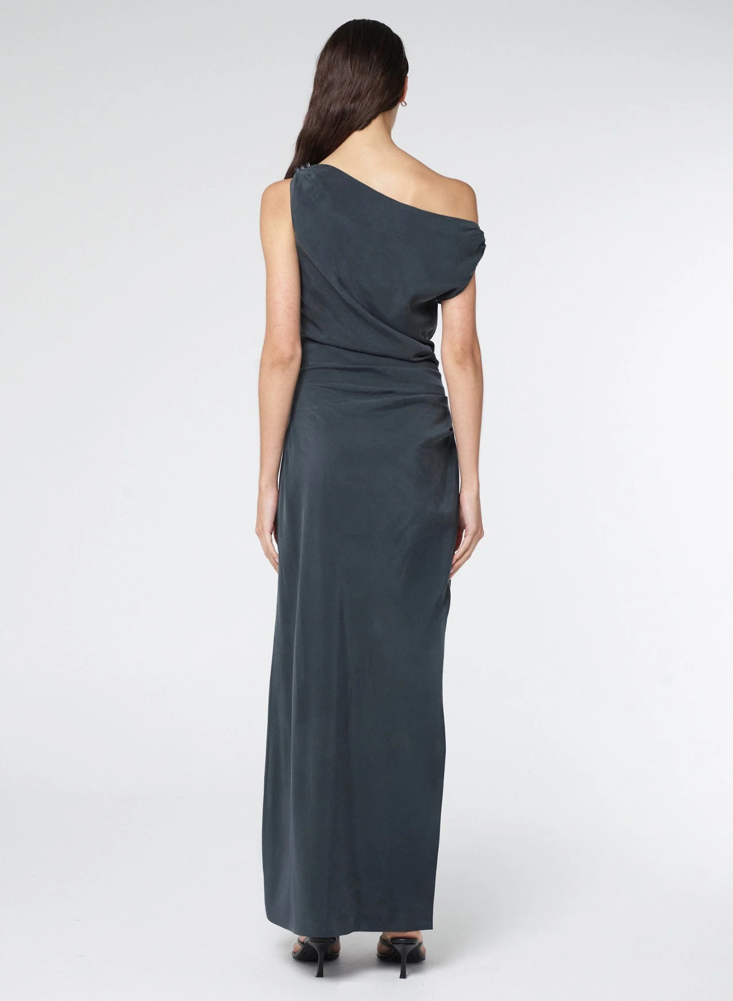 Athena Off Shoulder Maxi Dress | Ink